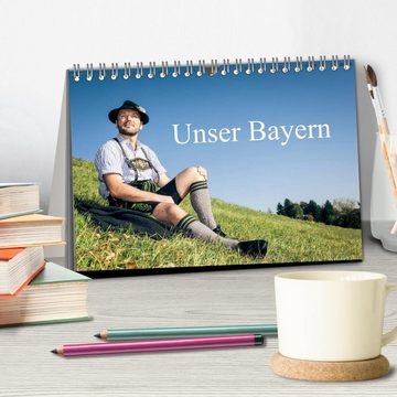 CALVENDO Wandkalender Unser Bayern (Tischkalender 2024 DIN A5 quer), CALVENDO Monatskalender