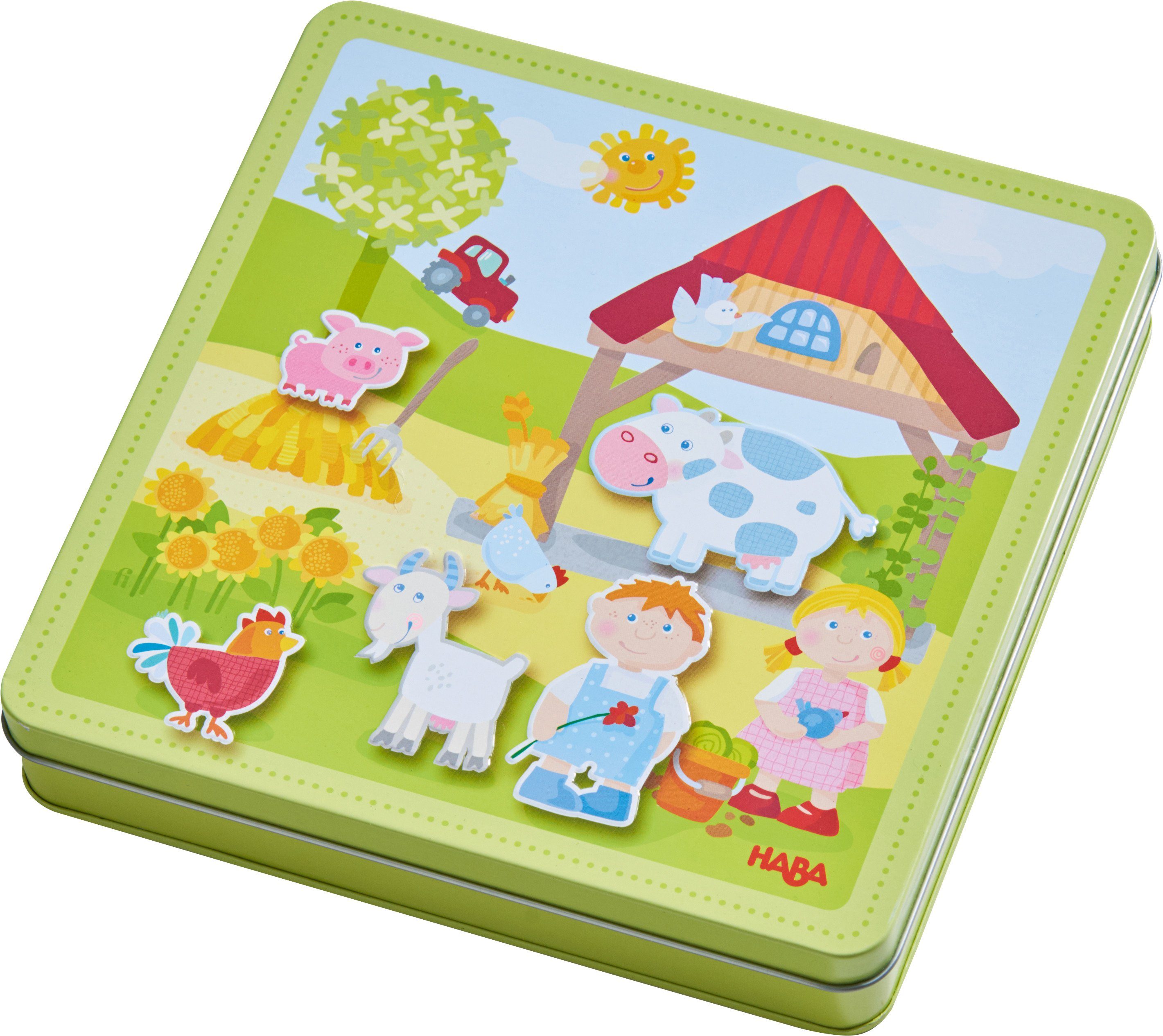 Haba Spiel Magnetspiel-Box, Peters und Paulines Bauernhof, Magnetspiel