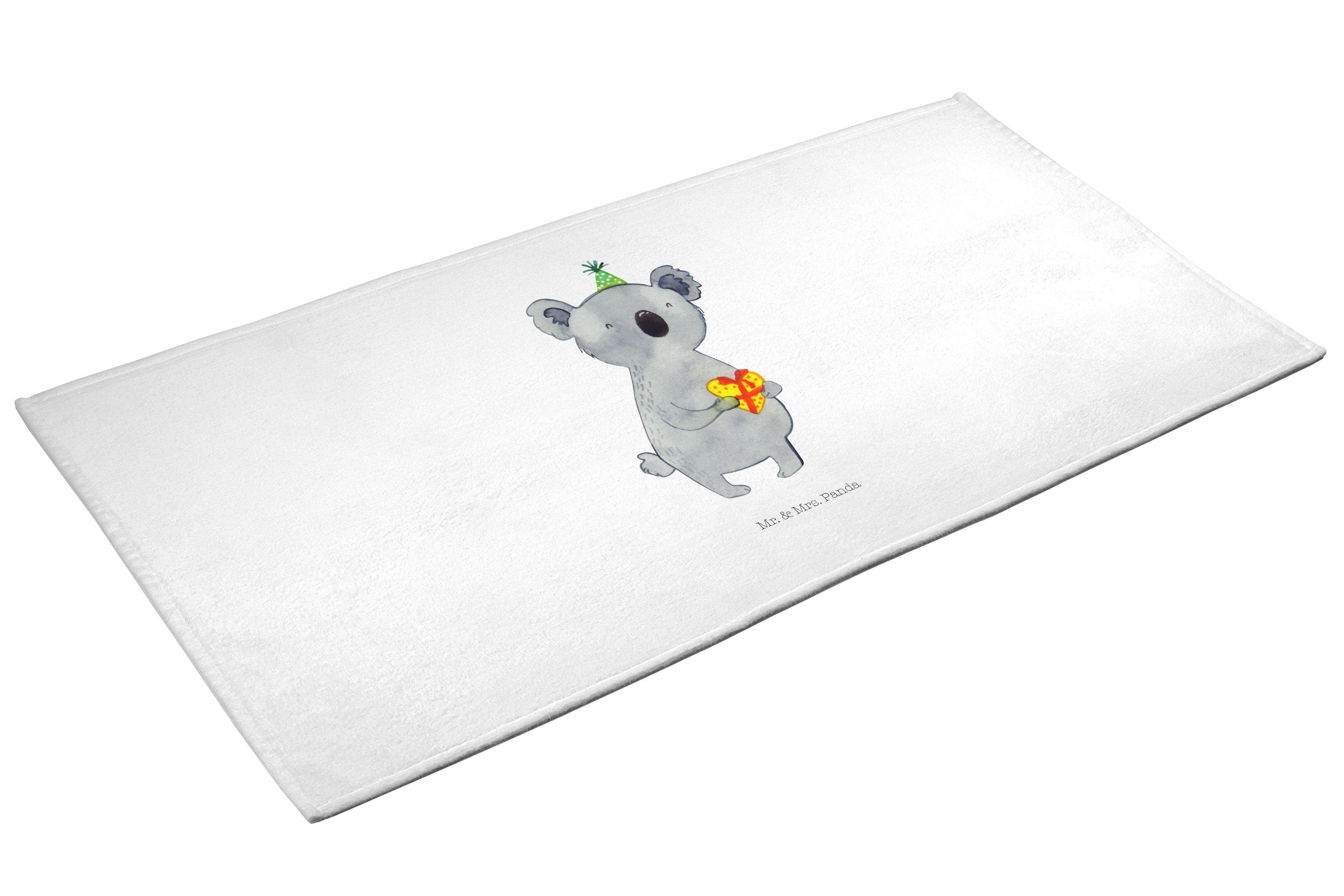 Weiß - Handtuch, Geschenk (1-St) Koala Badehandtuch, Mrs. Baby, Mr. - & Han, Handtuch Panda Badezimmer,