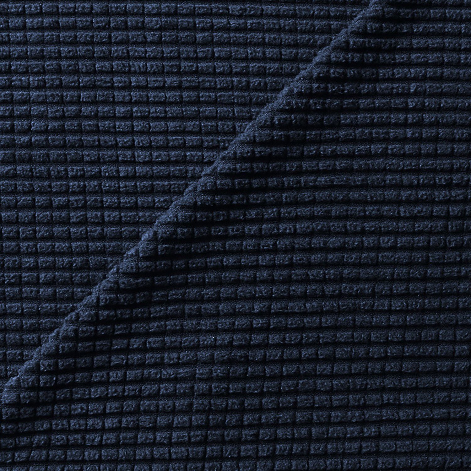 Stuhlhusse, HOMEIDEAS, 2/4/6er Stuhlbezug, Navy blau Stretch Bar Runde Hocker