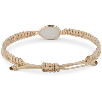 BENAVA Armband Yoga Armband - Mondstein Edelstein Perlen mit Anhänger, Handgemacht