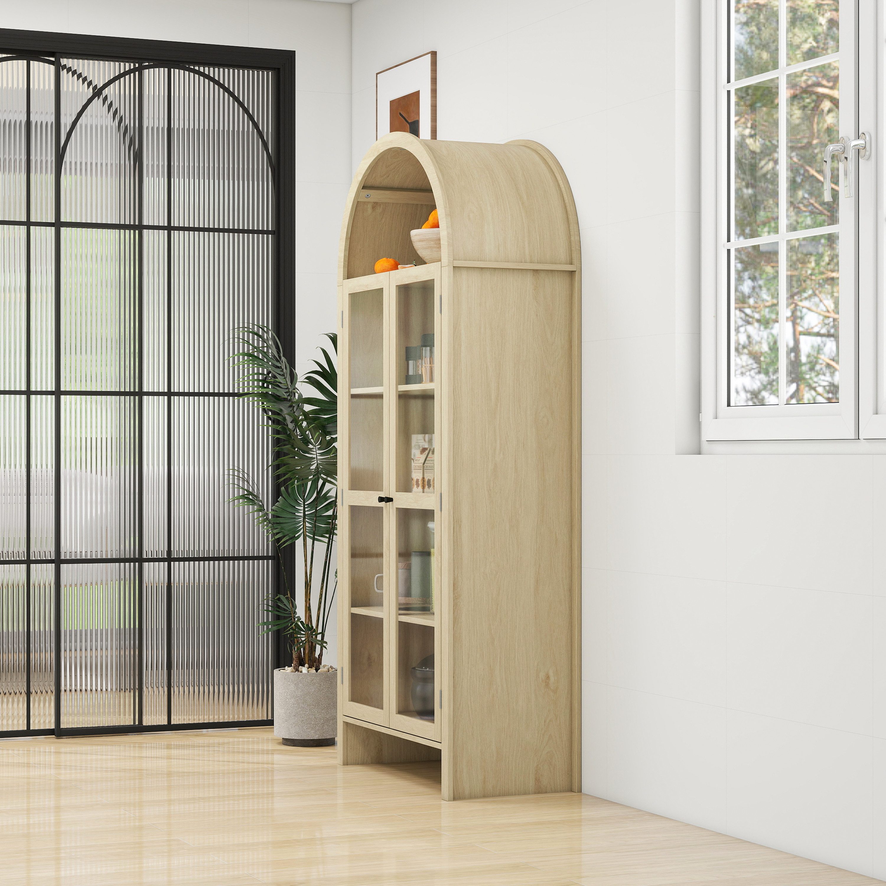 REDOM Hochschrank Aufbewahrungsschrank (79 × 39,5 günstig online kaufen