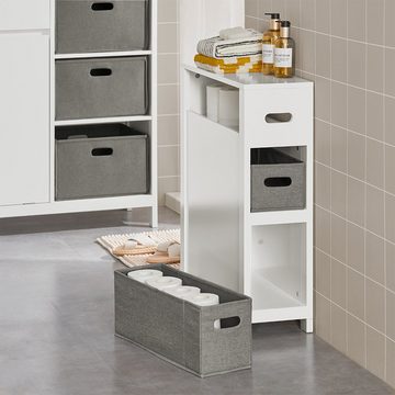 SoBuy Küchenregal BZR83, Nischenregal mit 2 abnehmbaren grauen Körben Badschrank