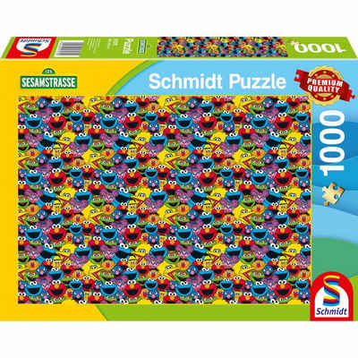 Schmidt Spiele Puzzle Sesamstraße - Wer wie was? Sesamstraße 1000 Teile, 1000 Puzzleteile