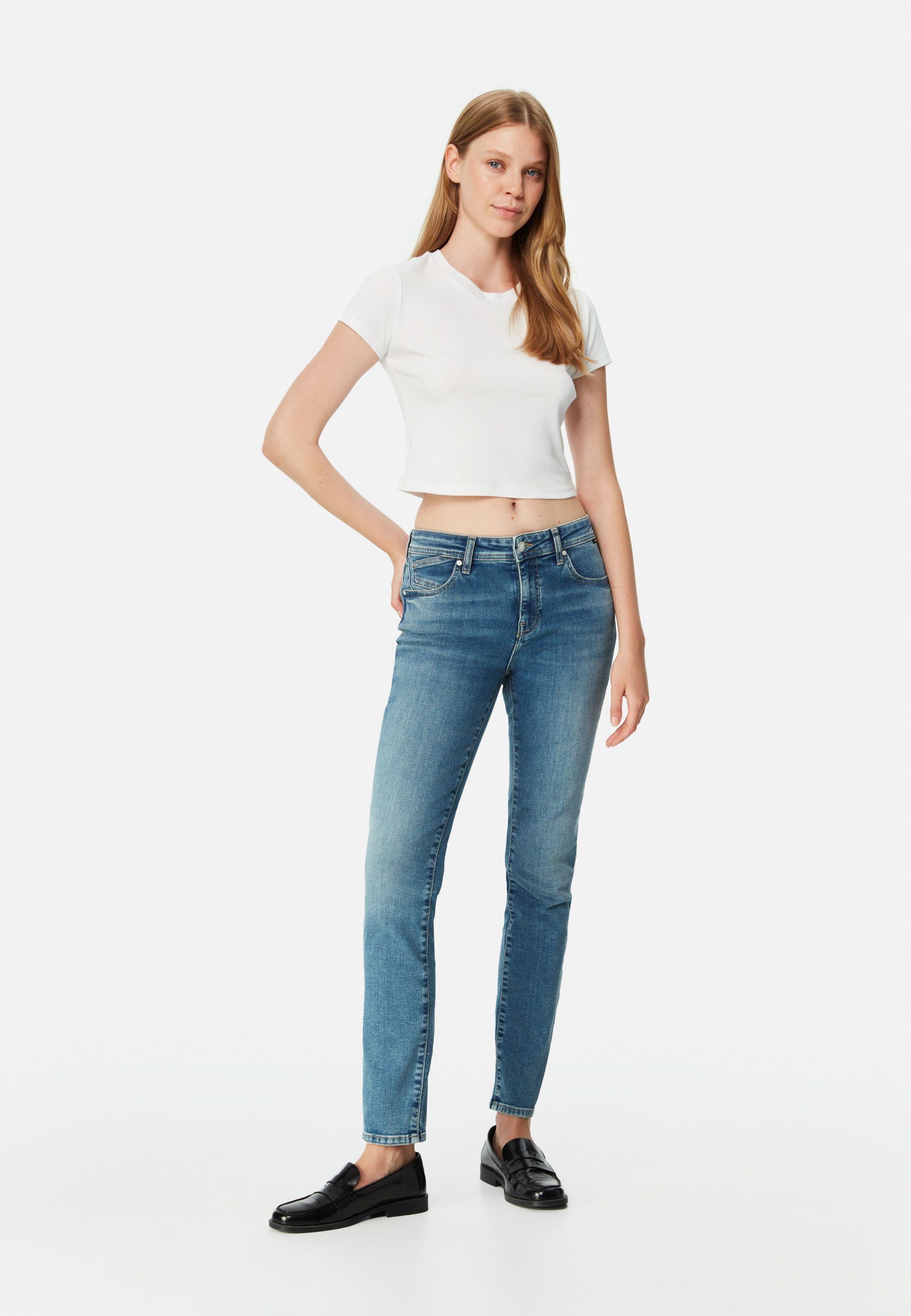 Mavi Skinny-fit-Jeans // Label-Detail Modell "Sophie" Slim Skinny Джинсы