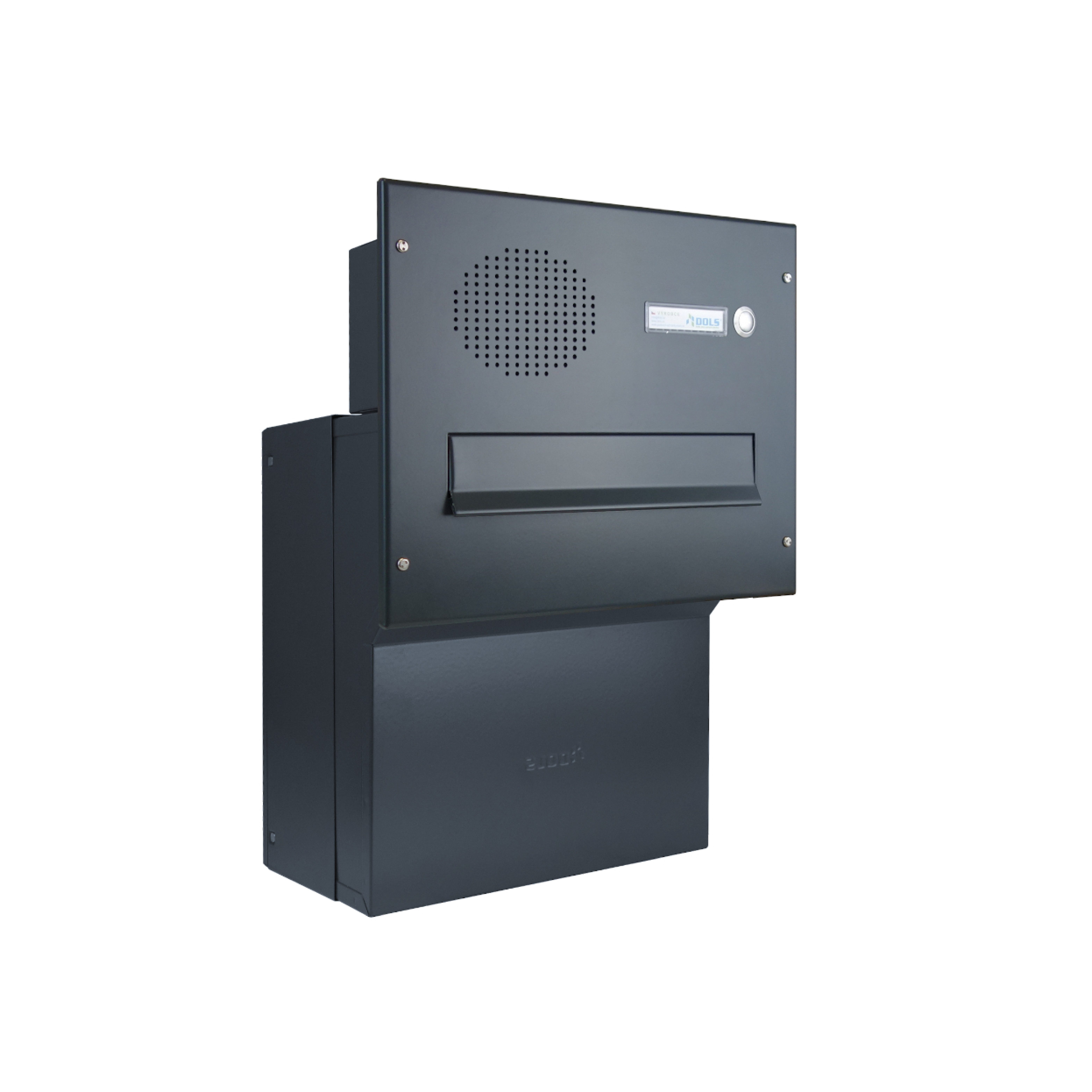 Letterbox24 Briefkasten F-Serie Durchwurfbriefkasten mit Sprechsieb in RAL 7016 oder RAL 9005