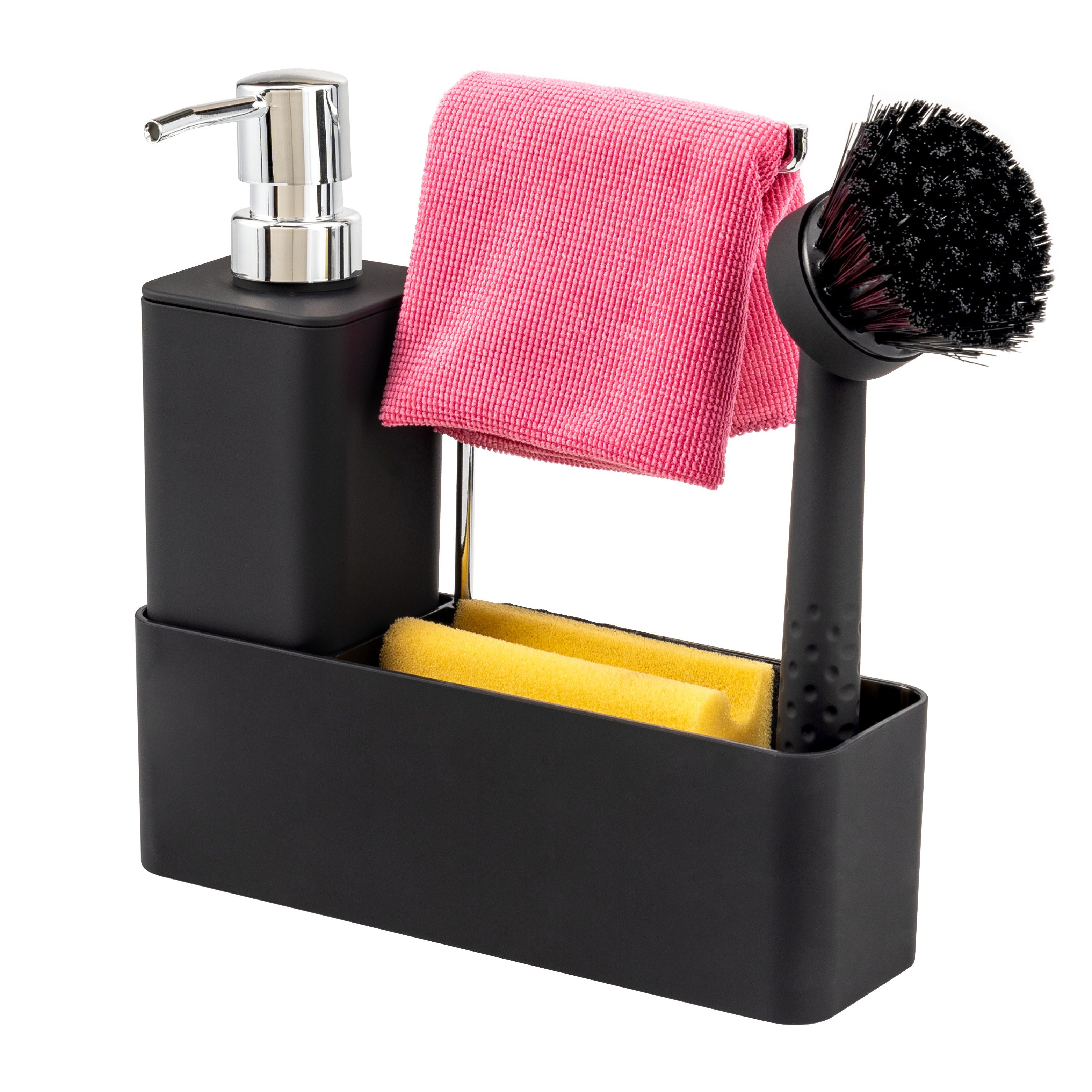 eluno Seifenspender Spülbecken Organizer, Seifenspender, schwarz günstig online kaufen