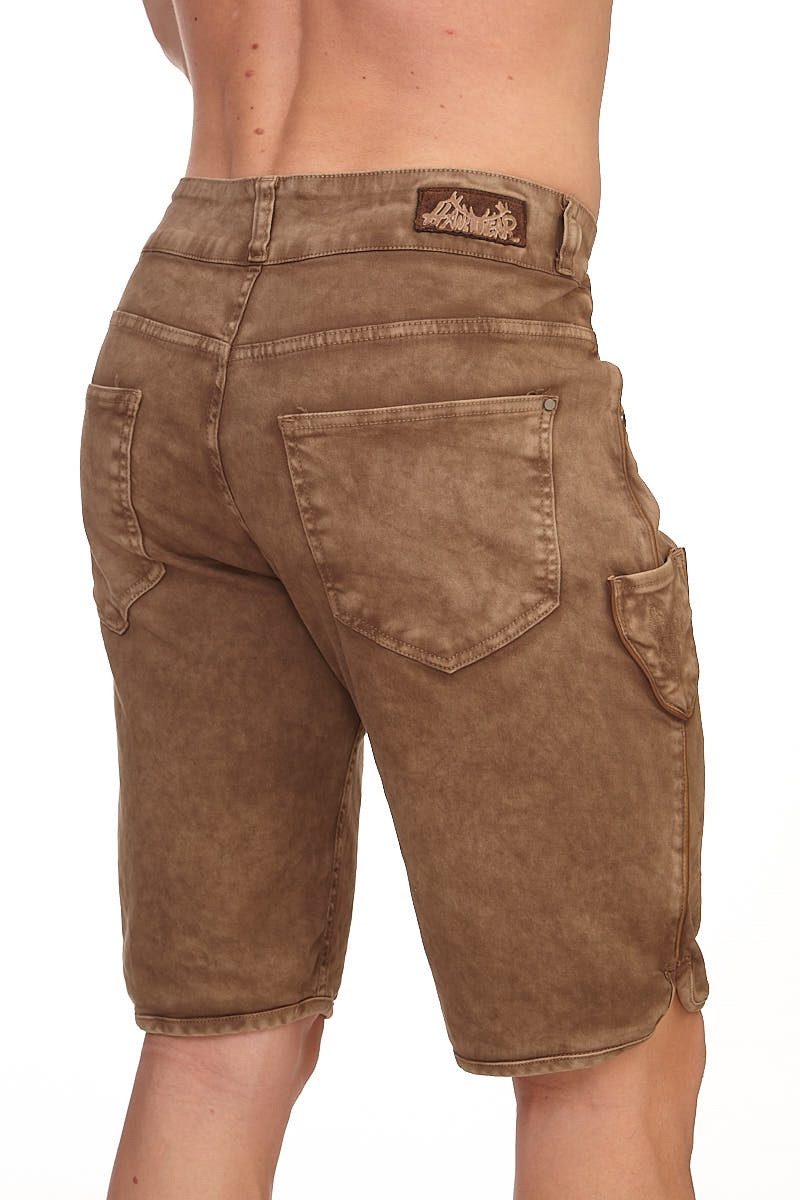 Hangowear Trachtenjeans Jeans Bermuda Herren - HECTOR - schlamm