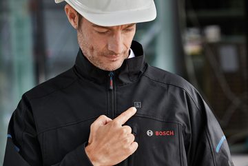 Bosch Professional Arbeitsjacke GHJ Beheizbare Akku-Jacke 12+18V XA, Größe S, Ohne Akku