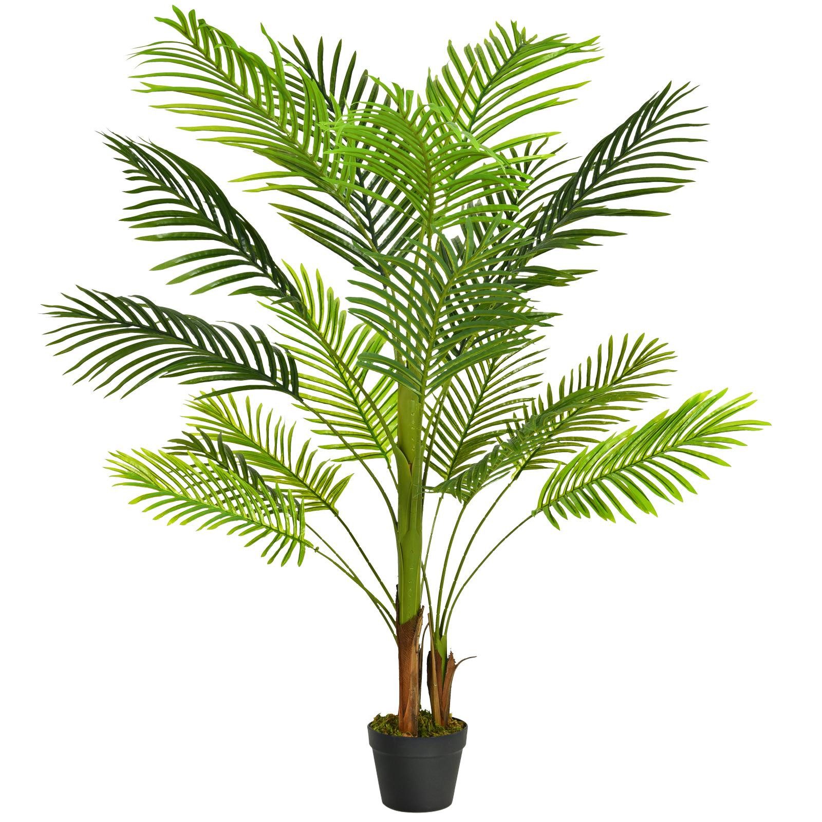 Kunstpflanze künstliche Phönix Palme, KOMFOTTEU, Höhe 130 cm, Chrysalidocarpus Lutschens Palme. Reduzierter Preis € 63,99. Unverbindliche Preisempfehlung € 83,99