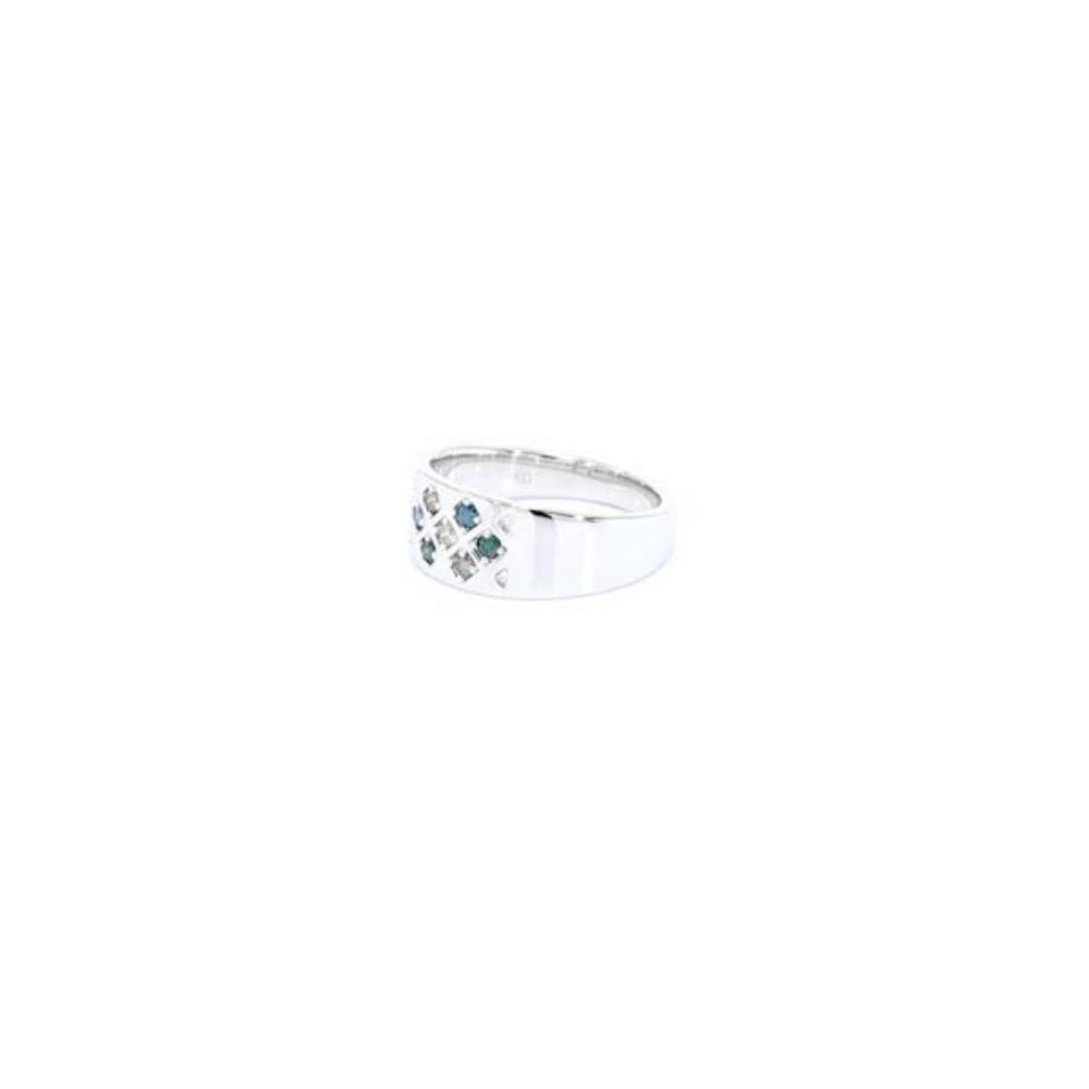 Cavill Diamantring Cavill Silberring 0,19 ct farbige Diamanten Brillantschliff 925 (1-tlg)
