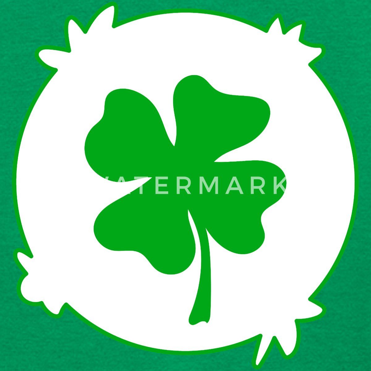 Spreadshirt T-Shirt Bärchi Glücksbär Glück Grün Karneval Teenager T-Shirt (1-tlg)