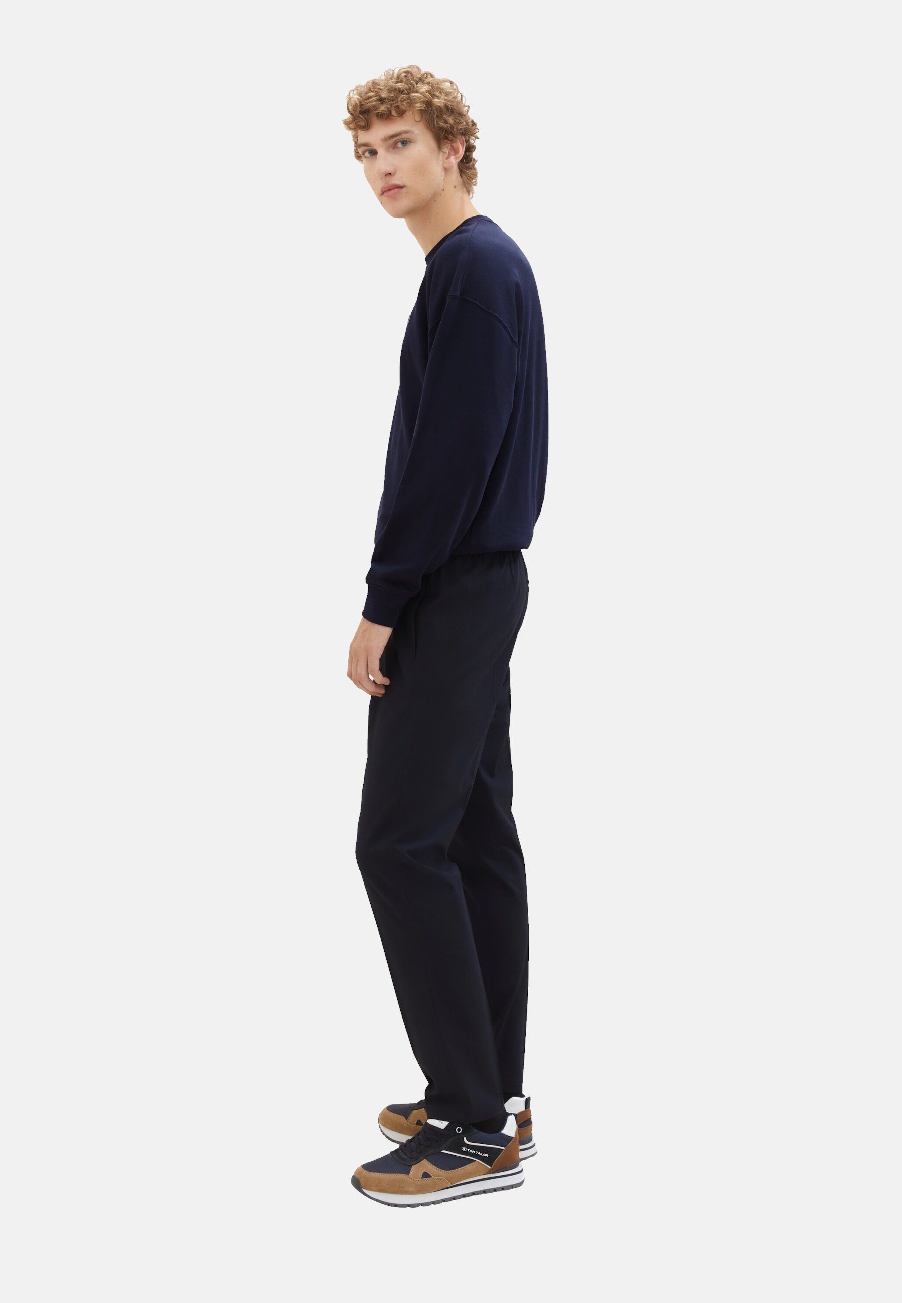 TOM TAILOR Chinohose Chino Hose lange Chino Relaxed Fit (1-tlg)