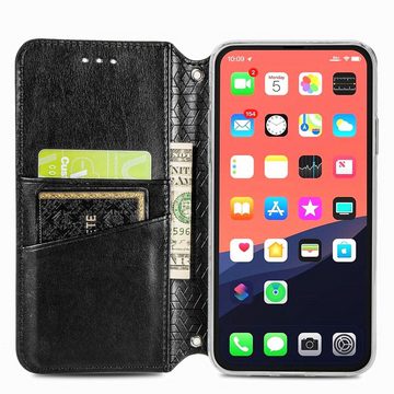 König Design Handyhülle Apple iPhone 13 Pro, Schutzhülle Schutztasche Case Cover Etuis Wallet Klapptasche Bookstyle