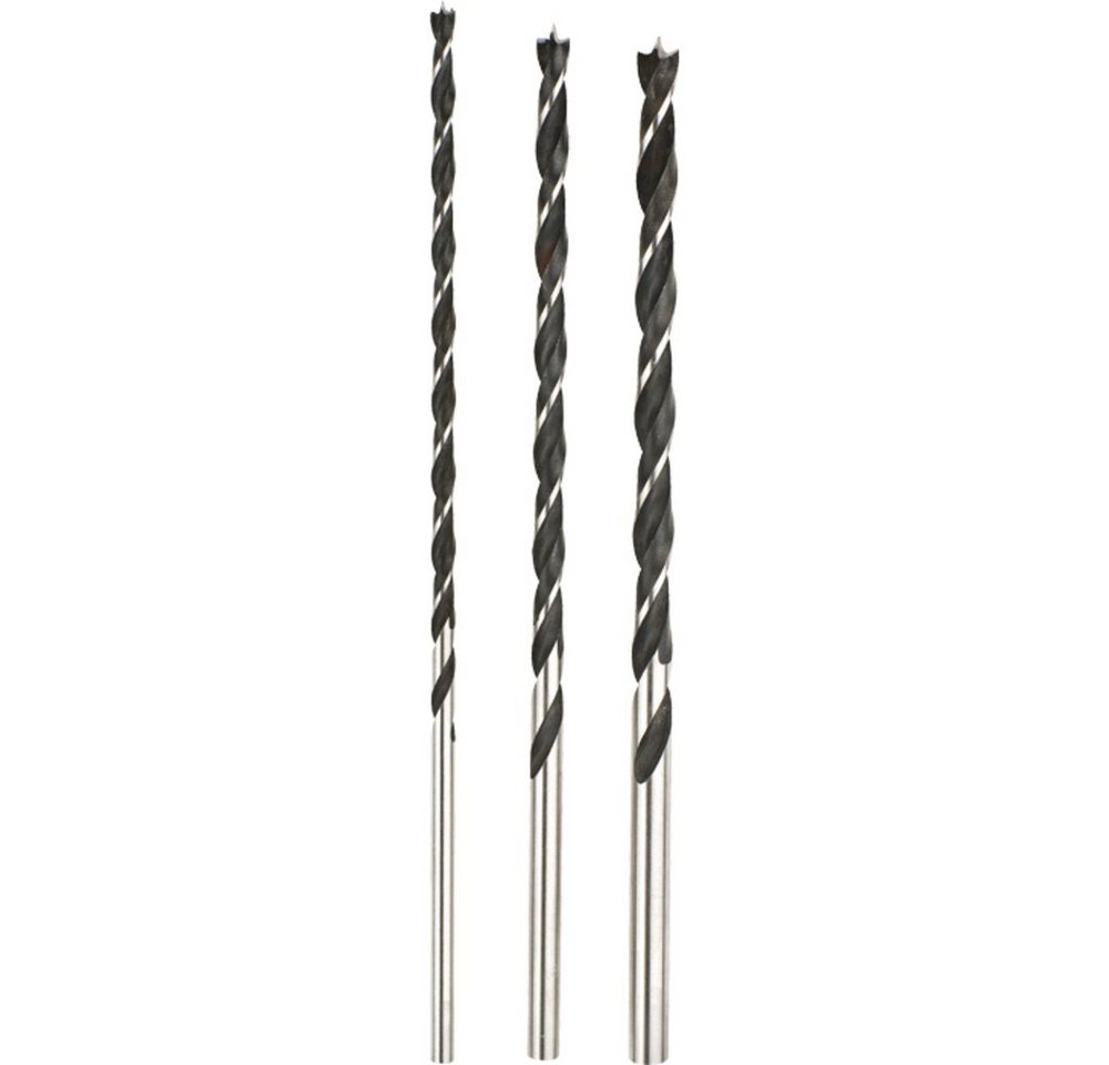 kwb Holzbohrer kwb 511890 Holz-Spiralbohrer-Set 3teilig 6 mm, 8 mm, 10 mm Gesamtlänge