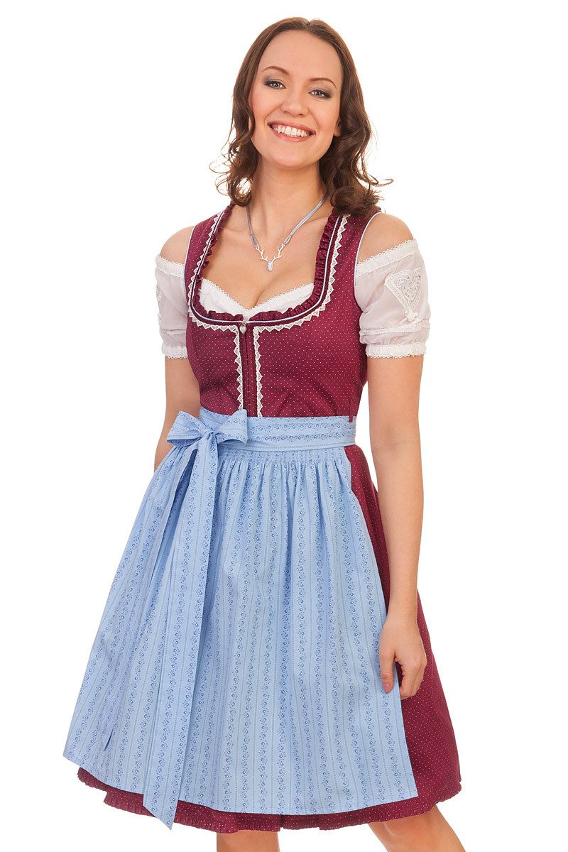Dirndl Midi Dirndl 2tlg. - YVONNA - beere