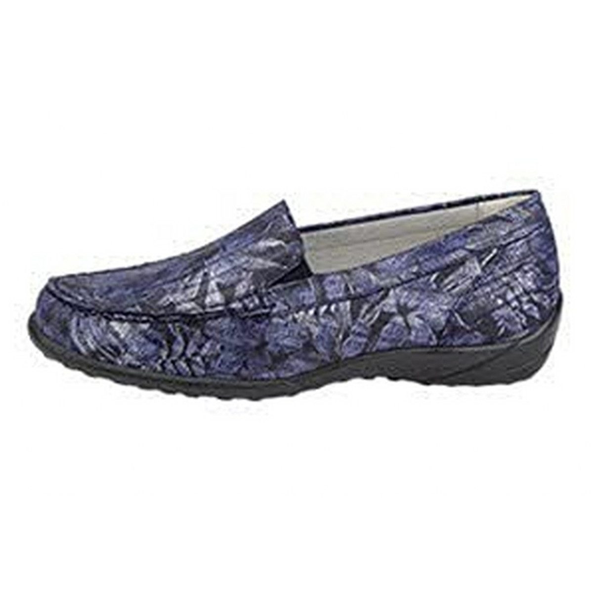 Slipper für Damen in marineblau Mokassin
