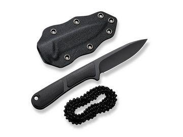 CIVIVI Universalmesser CIVIVI Mini Elementum Fixed G10 All Black Neckknife mit Kydexscheide, (1 St), Scheide inklusive