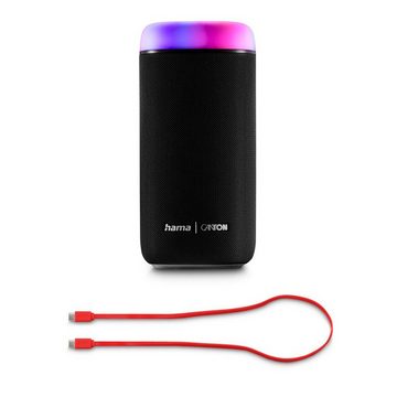 Hama Bluetooth®-Lautsprecher Glow Pro (wasserdicht IPX4, 5 Licht-Modi, 30W) Stereo Bluetooth-Lautsprecher (A2DP Bluetooth, AVRCP Bluetooth, Bluetooth, HFP, 30 W)