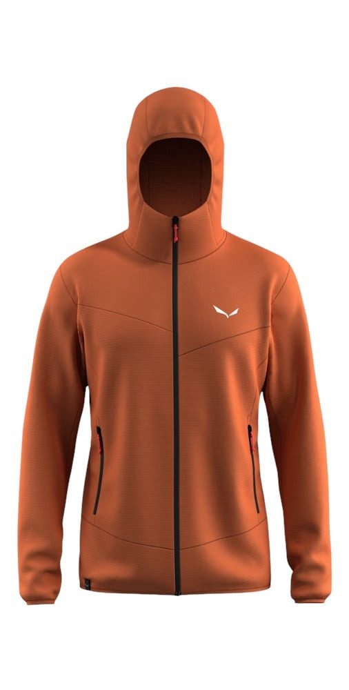 Salewa Fleecejacke Puez Altavia Polarlite HD (mit Kapuze, weiches Material) braun Herren