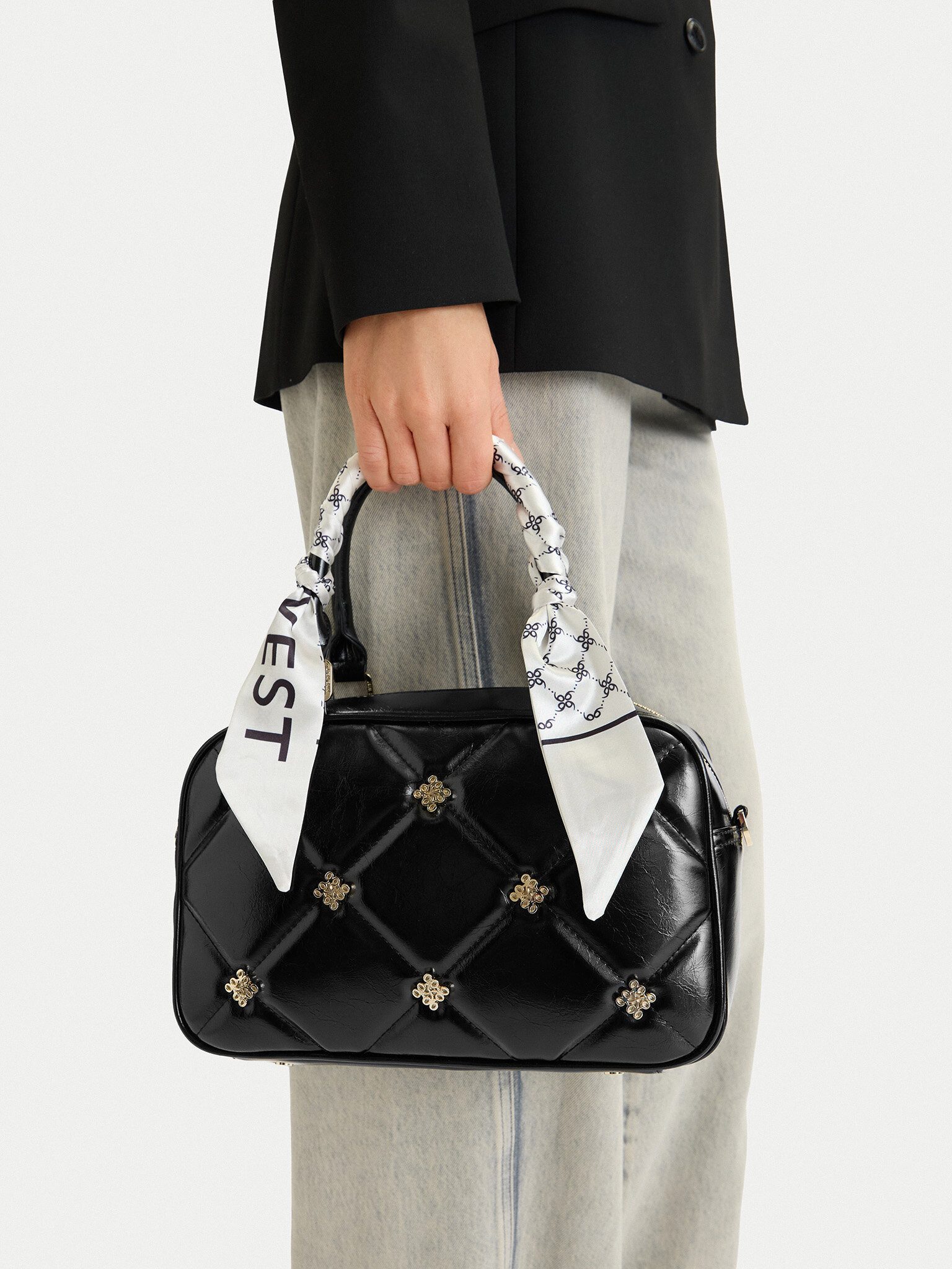 Nine West Handtasche Nine West Damenhandtasche Schwarz NINE WEST-EO-ALLEN GAZE-KS2577-1 Sch
