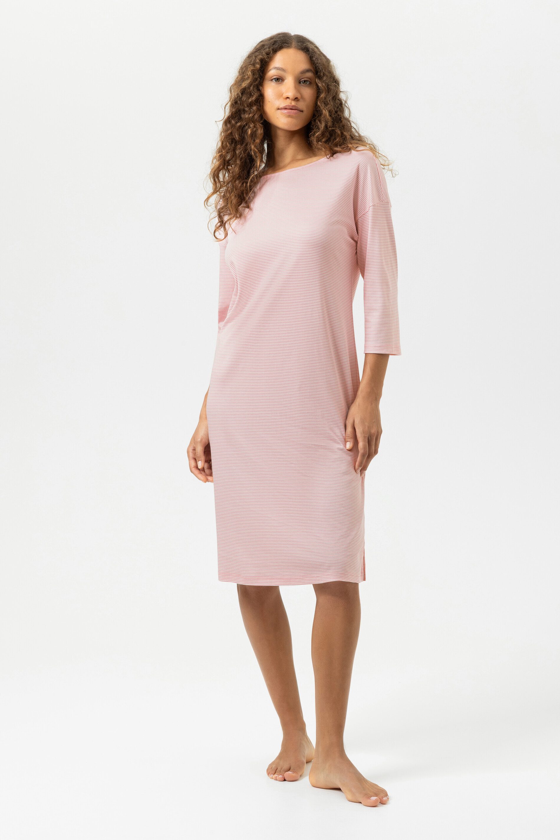 Mey Nachthemd Damen Serie Simple Stripes Gestreift (1-tlg) Feminines Nachthemd, Gemustert, Interlock, Baumwolle