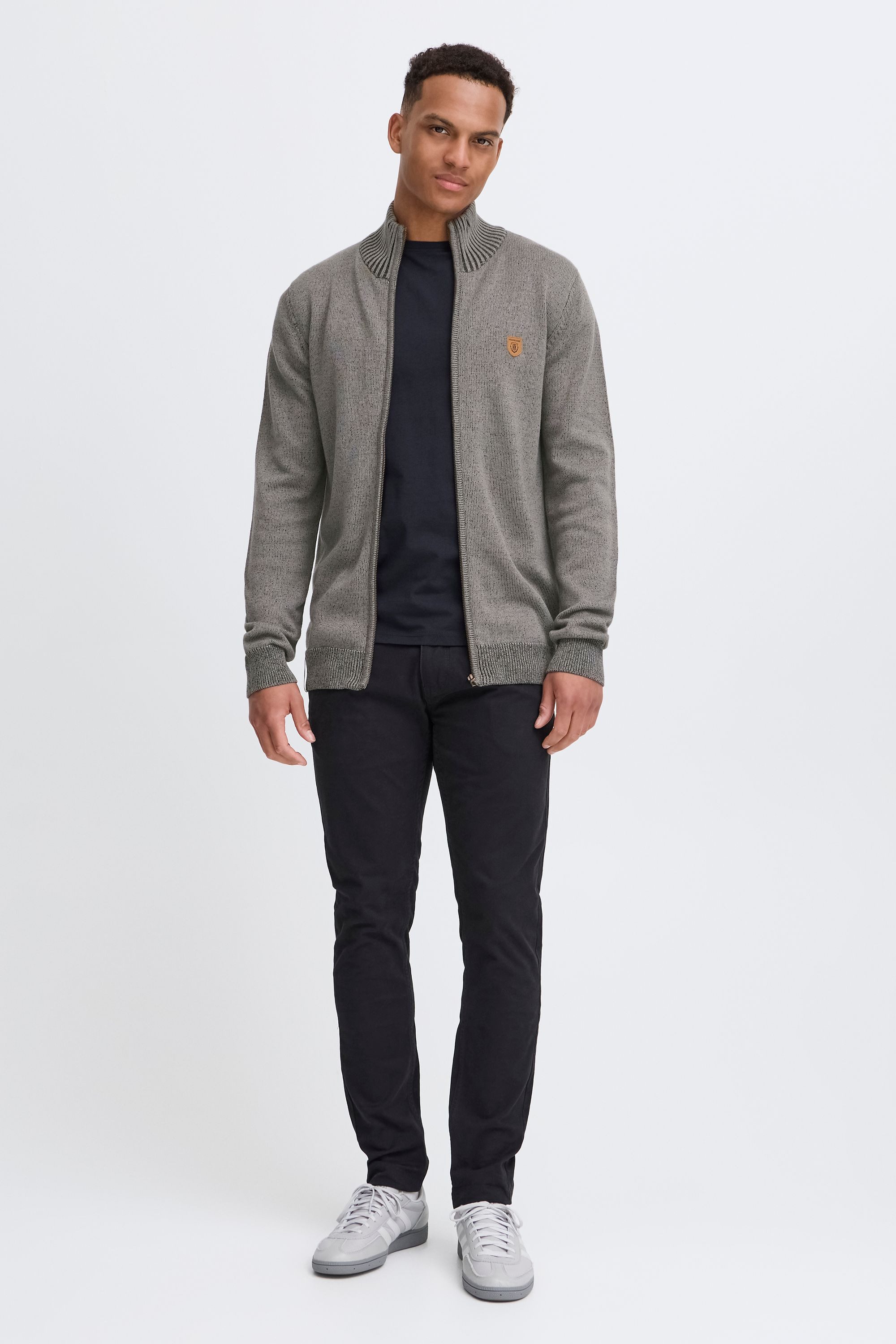 Indicode Strickjacke IDAndy Cardigan mit Stehkragen