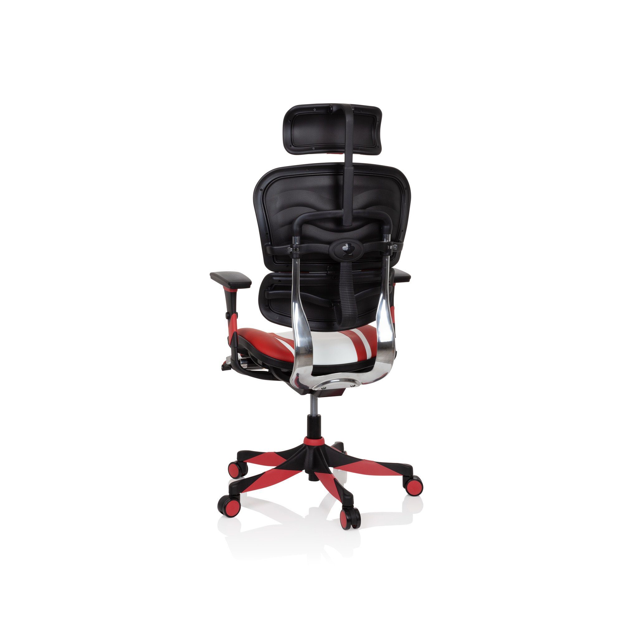 Bürostuhl Gamingstuhl Rot/Weiß OFFICE ergonomisch ELITE Drehstuhl hjh (1 Gaming St), ERGOHUMAN Kunstleder