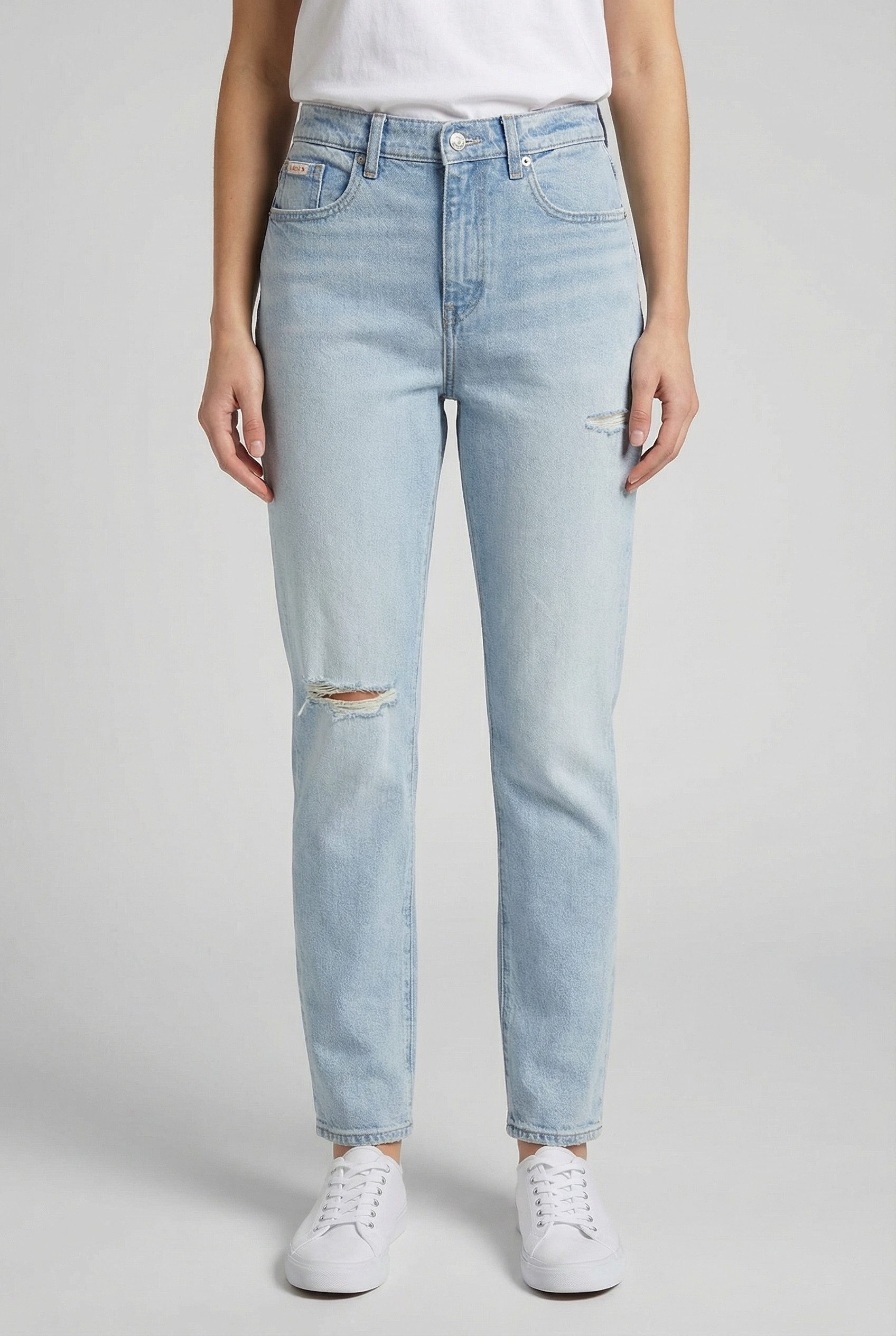 Calvin Klein Jeans Mom-Jeans NEW MOM JEAN mit Markenlabel am Bund