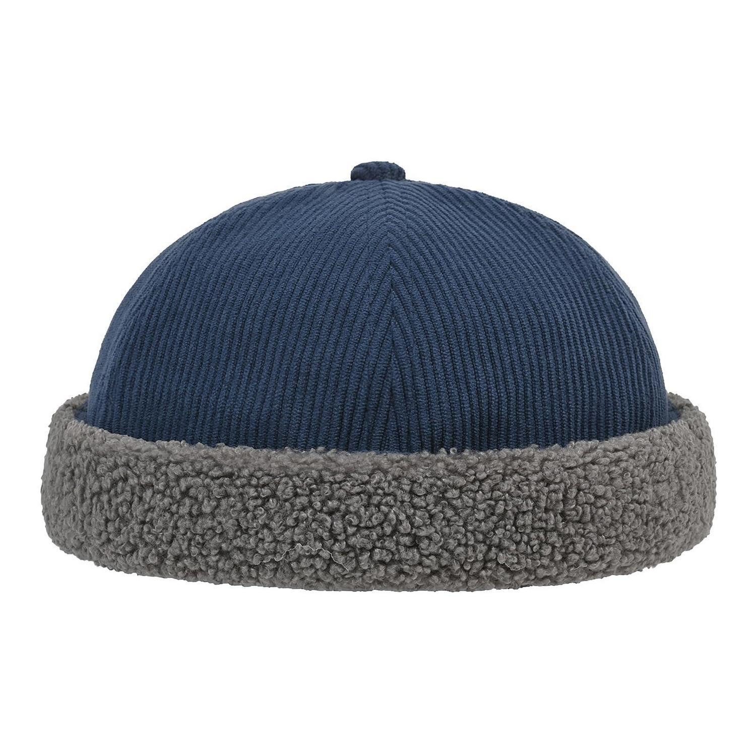 LuxusKollektion Dockermütze Docker Cap FM25W09 Blue Warm Cord ...