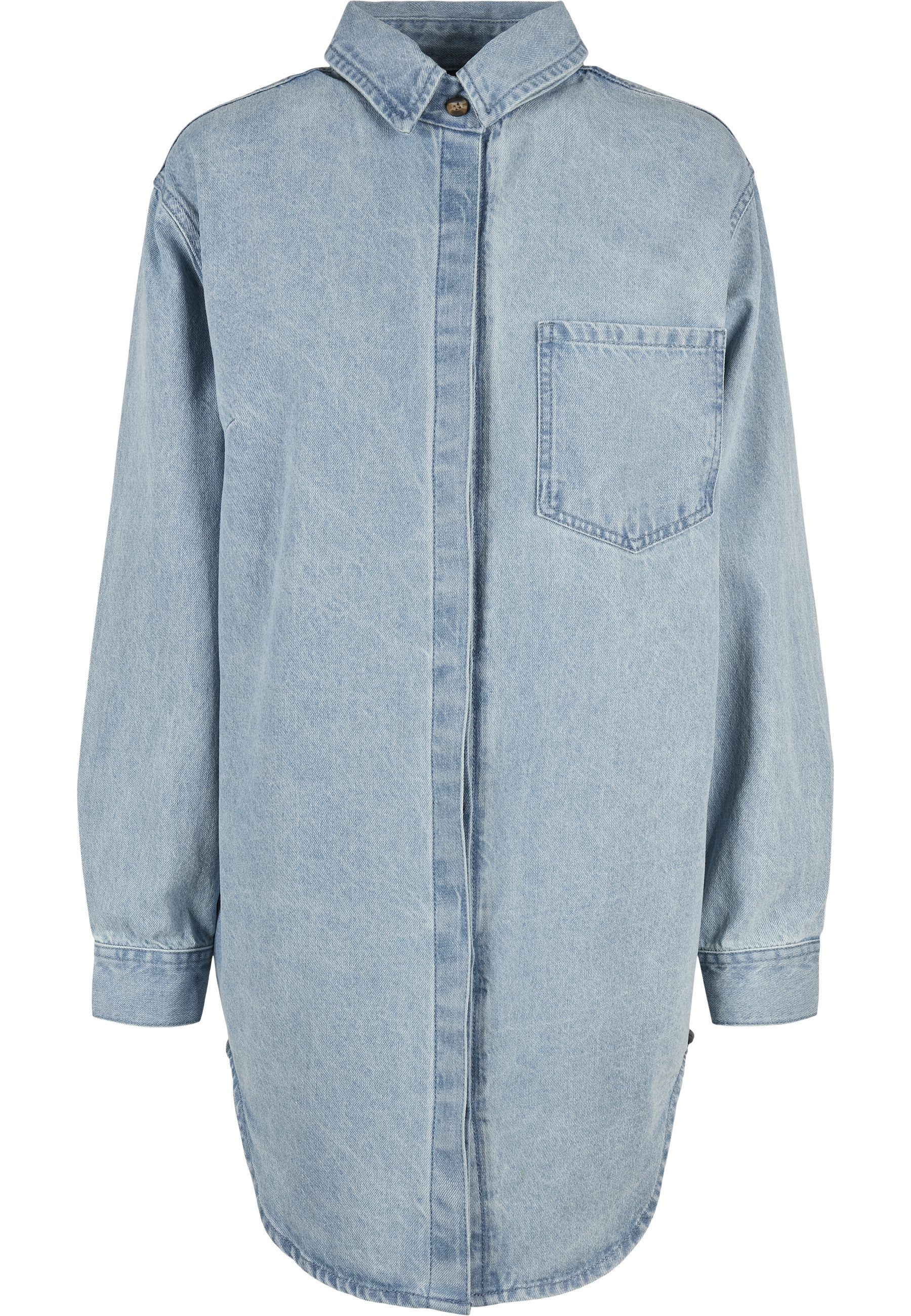 URBAN CLASSICS A-Linien-Kleid Urban Classics Ladies Oversized Denim Shirt Dress (1-tlg)