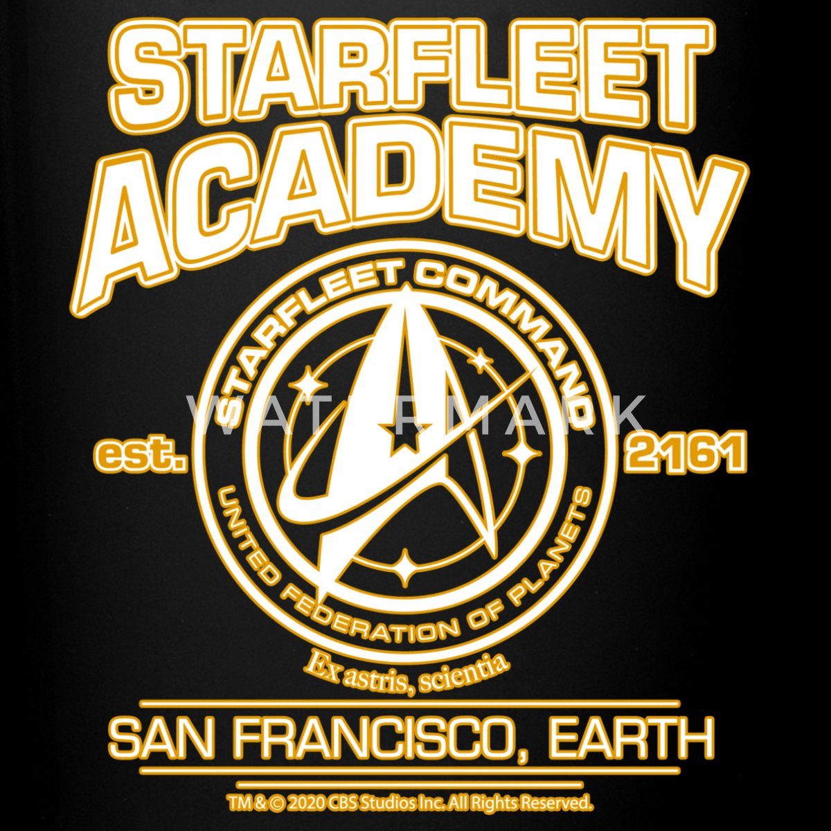 Spreadshirt Tasse Star Trek Discovery Starfleet Academy Tasse Einfarbig, Keramik