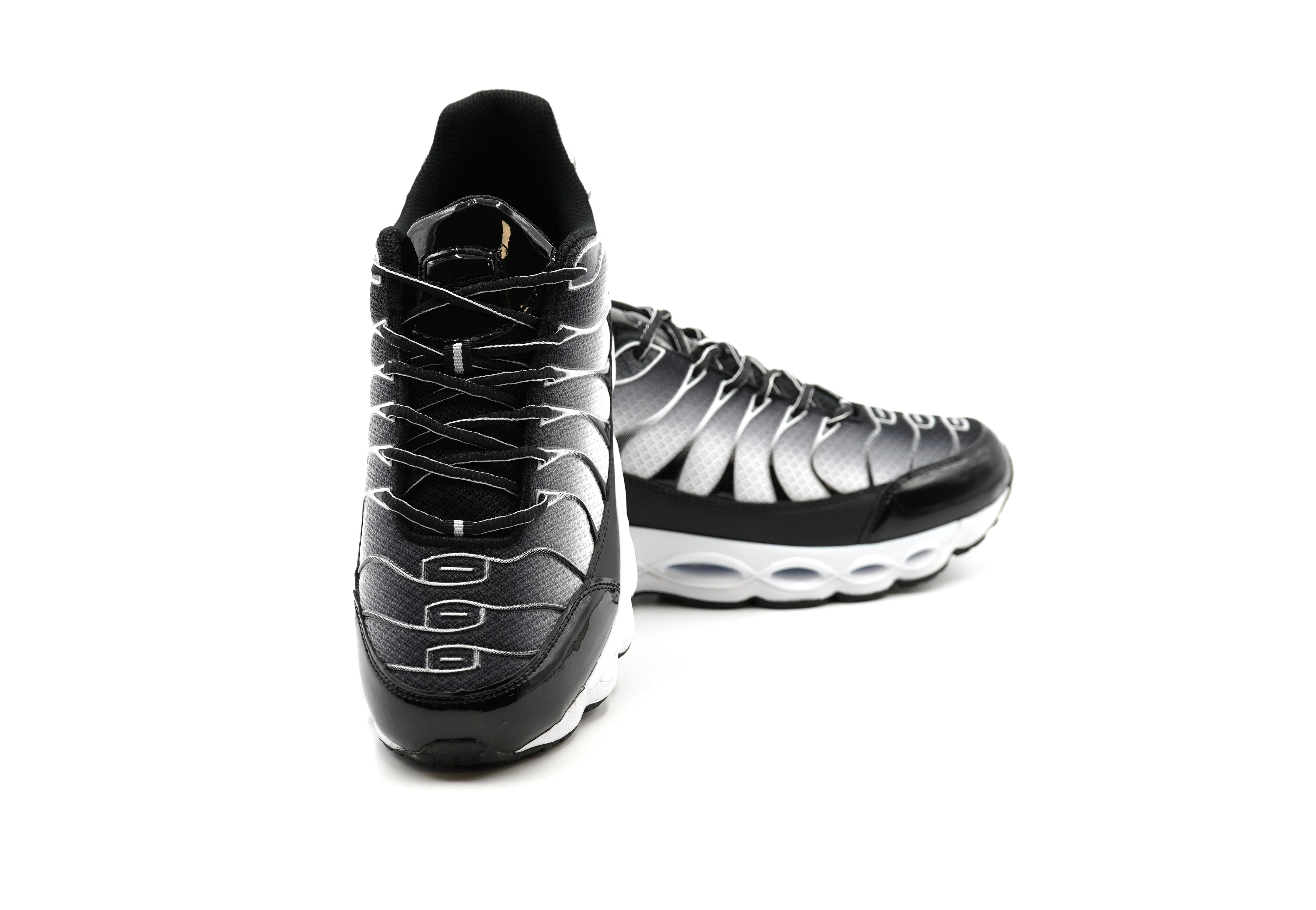 Sonderpostendiscount Herrensneaker Black/White mit gedämpfter Sohle C1001-6 günstig online kaufen