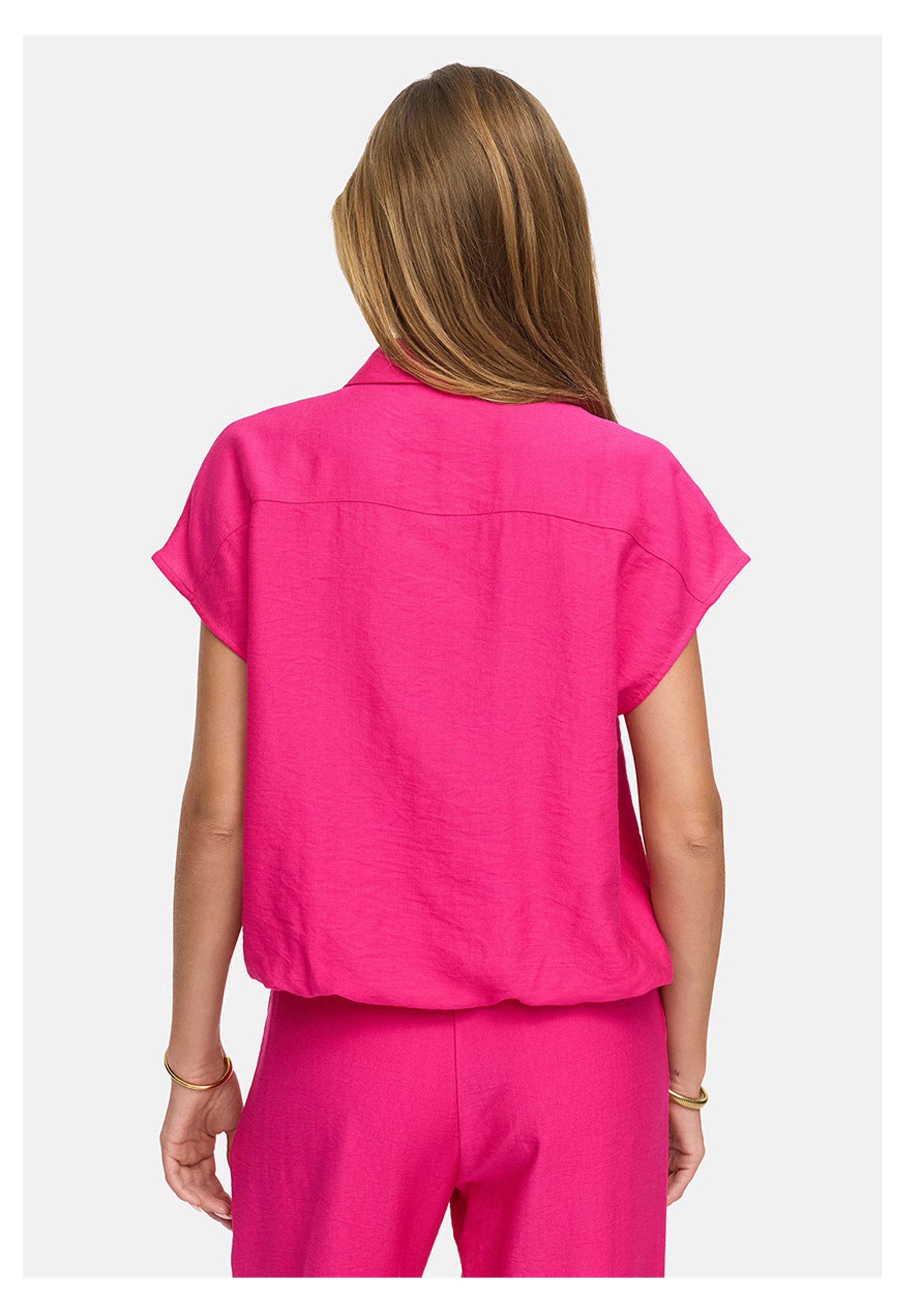 CATNOIR Kurzarmbluse Catnoir Bluse in Viskose Crepe 1/2 Arm (1-tlg) günstig online kaufen