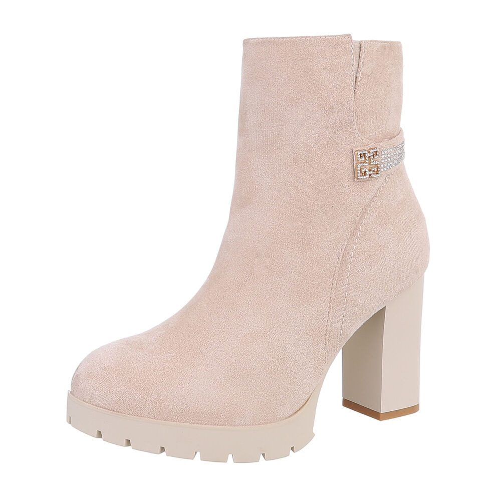 Ital-Design Damen Freizeit High-Heel-Stiefelette (87108815) Blockabsatz günstig online kaufen