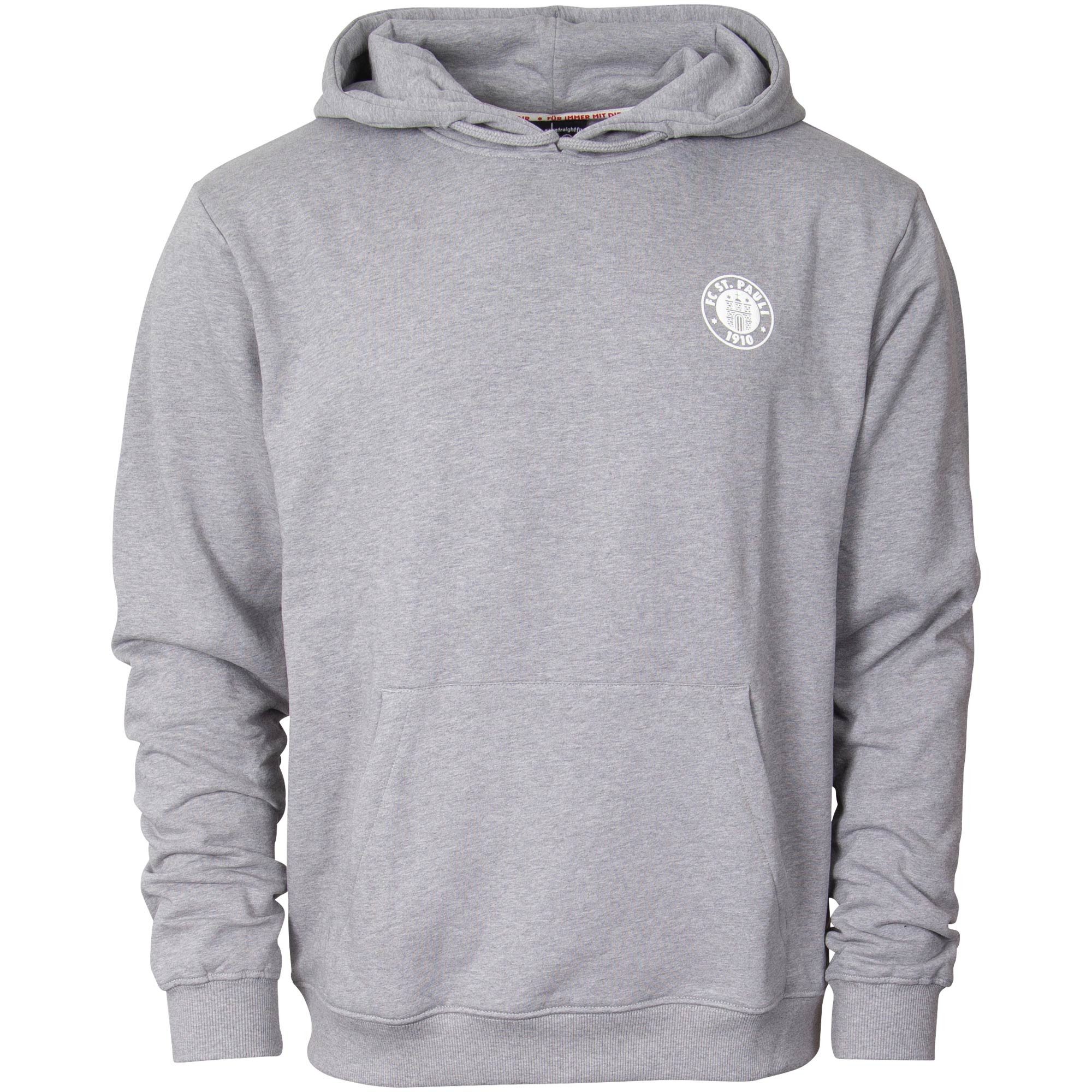FC St. Pauli Kapuzenpullover FC St. Pauli - Kapuzenpullover "Logo" - Grau Melange