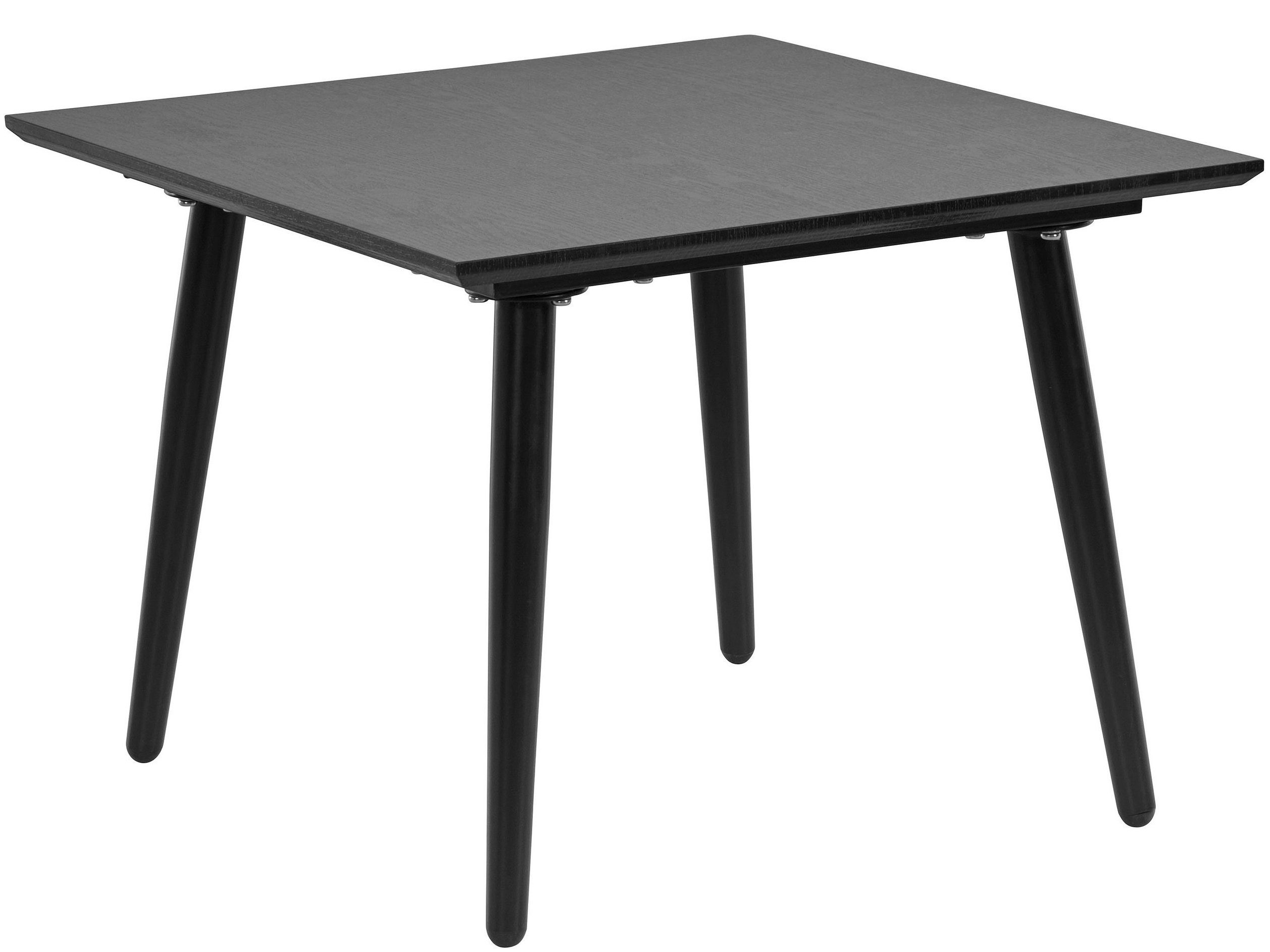 loft24 Beistelltisch Matcha, Tischplatte aus FSC®-zertifizierter MDF, Metallbeine, Breite 60 cm schwarz | Marmor