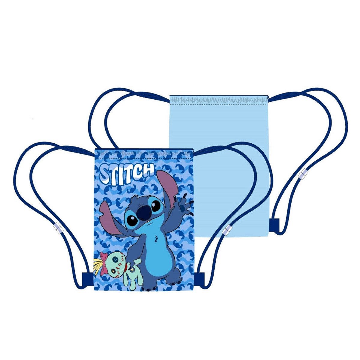 Lilo & Stitch Turnbeutel für Kinder – Leichter Sportbeutel 40x35 cm mit Kordelzug (1-tlg), Zusammenfaltbar, Vielseitig Einsetzbar