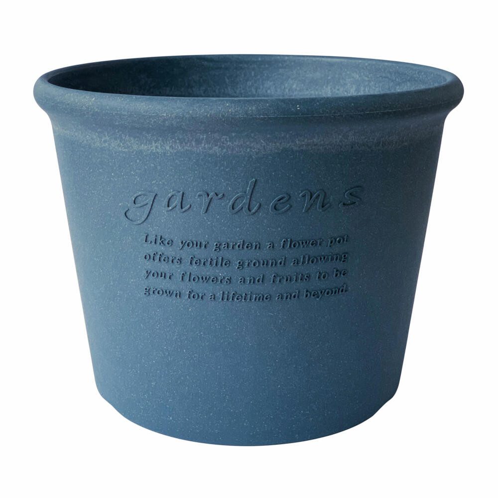 Hachiman Blumentopf Eco 10 Flach, Navy Blau, 11 L