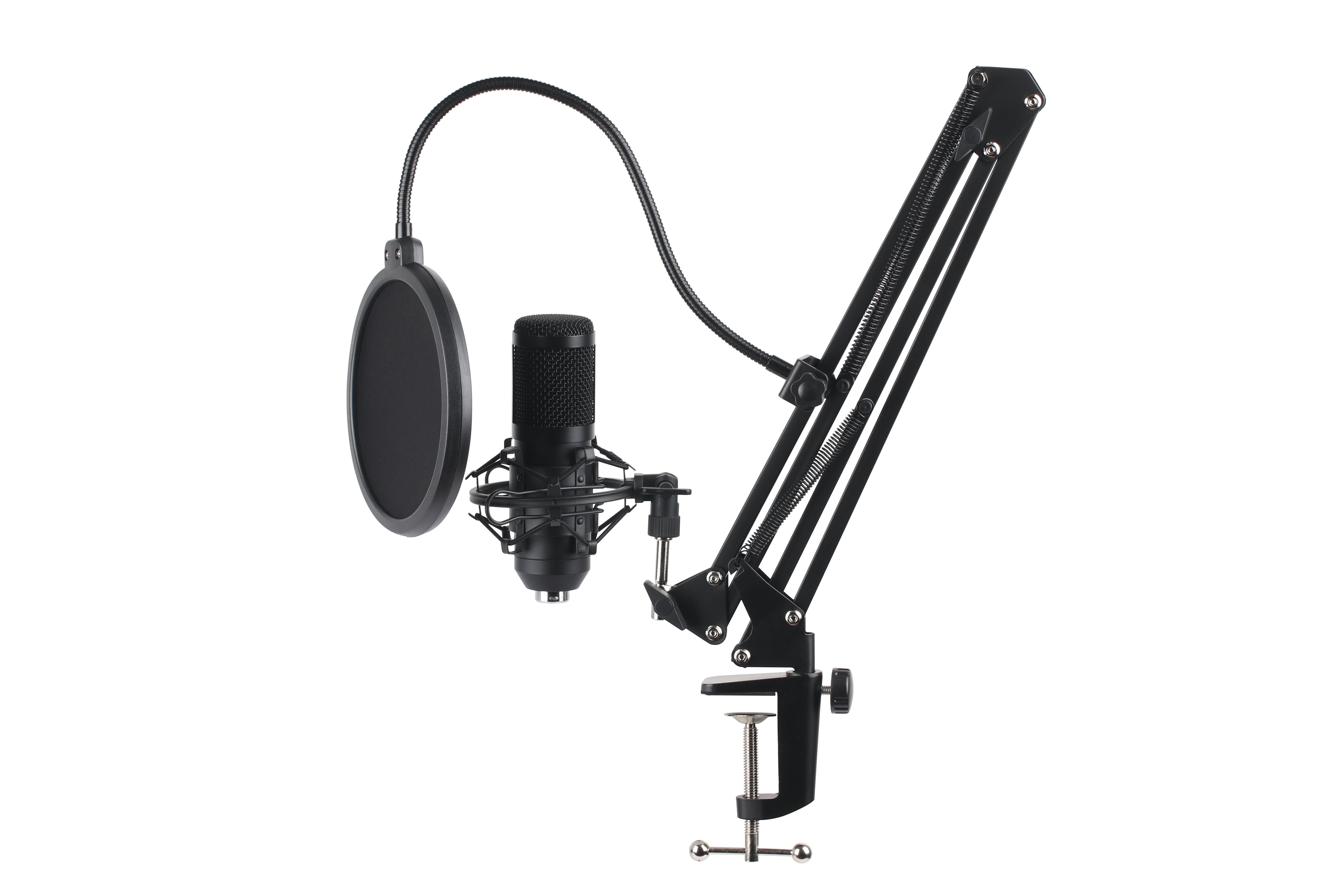 USB, Hyrican Mikrofon Studio Striker schwarz Startup ST-SM50 Webcam + Headset Collection + + Streamer Eingabegeräte-Set, DW1 + ST-GH530 kabelgebunden,