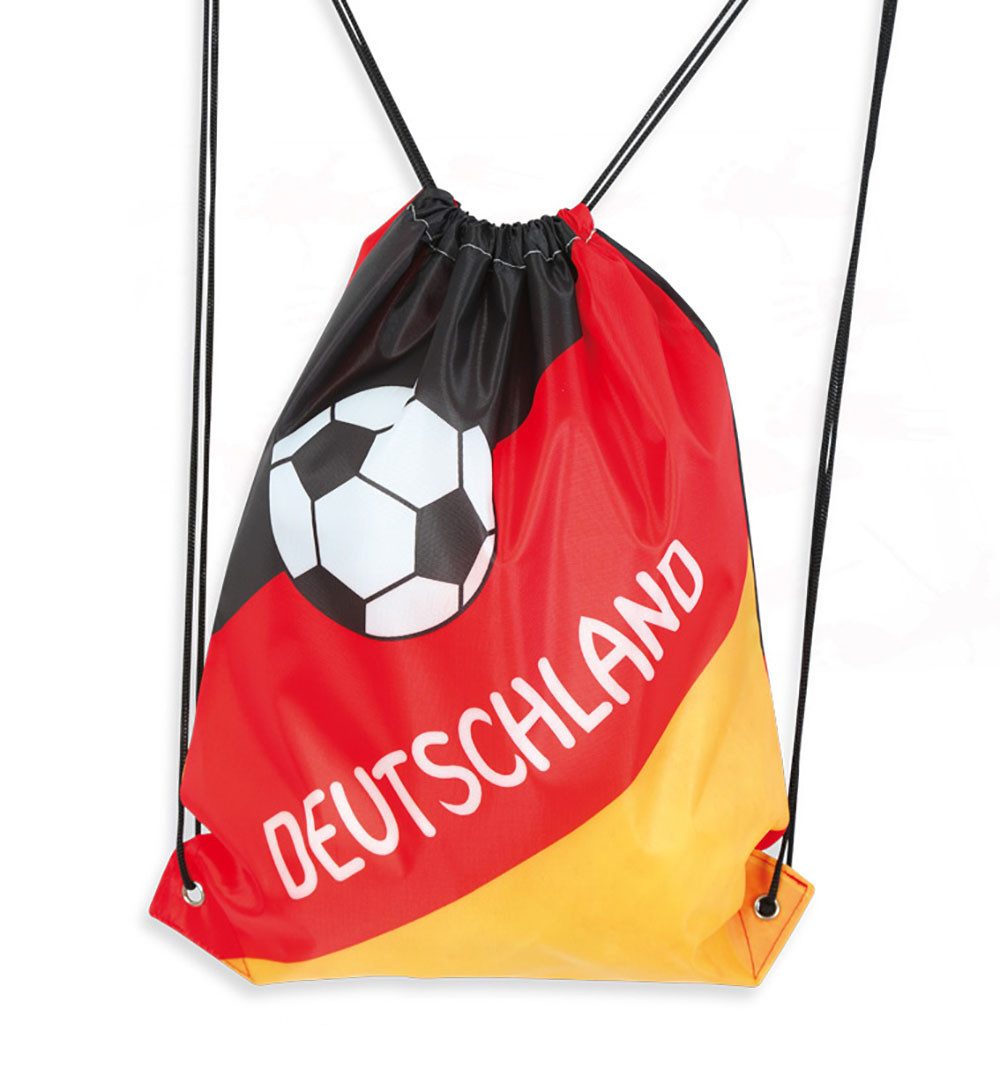 Fries Turnbeutel Deutschland Turnbeutel Rucksack 35 x 42 cm WM EM Fußball Party