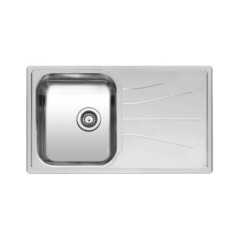 REGINOX Edelstahlspüle Diplomat 10 ECO Edelstahl mit Handbetätigung, 86/50 cm