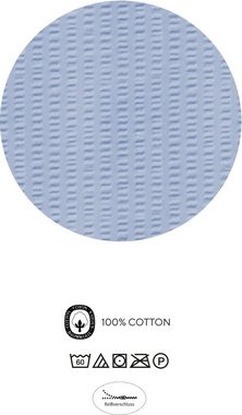 Bettwäsche Fiete, Castell - Markenbettwäsche, Seersucker, 2 teilig, absolut bügelfrei, 100% Baumwolle, mit Reißverschluss, ganzjährig