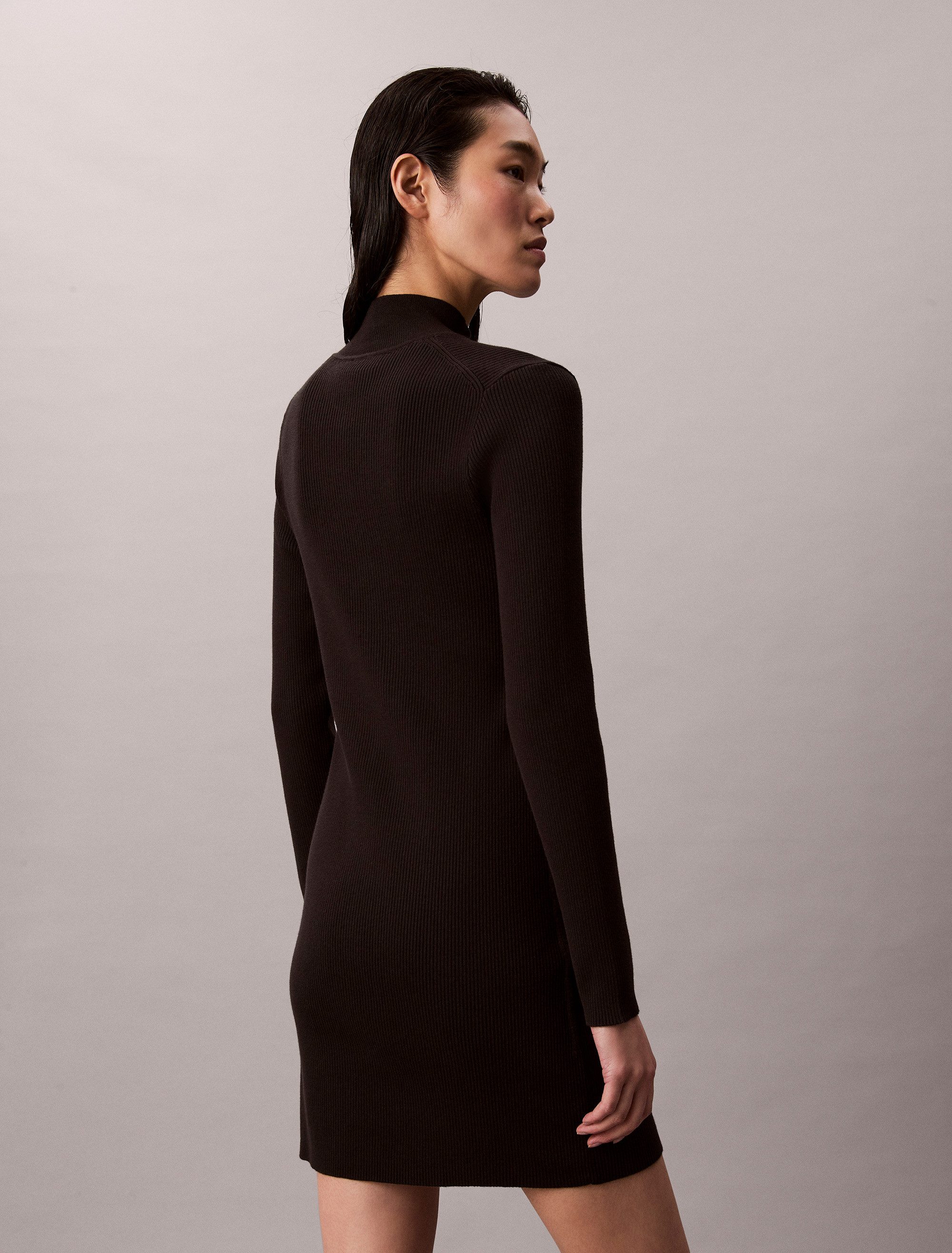 Calvin Klein Jeans Strickkleid LS T NECK MINI DRESS Mit Rundhalsausschnitt, günstig online kaufen