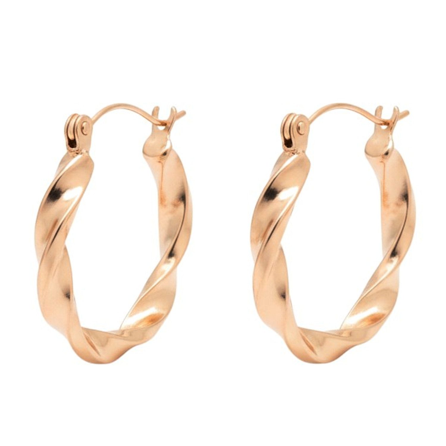 KARMA Paar Creolen gedreht Damen Roségold, Silber od. Gold (Damencreolen mo günstig online kaufen