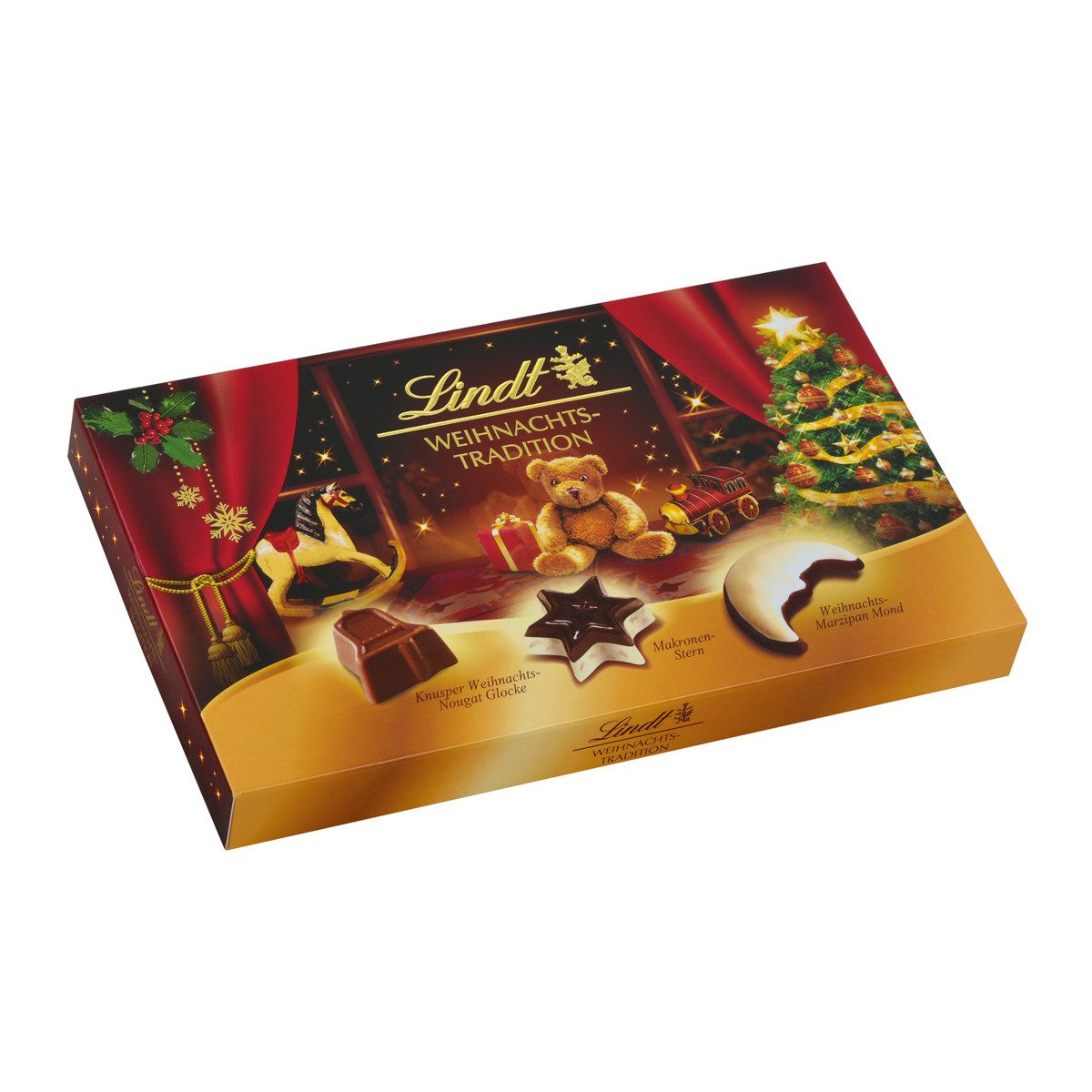 LINDT Schokolade, Lindt Weihnachts Tradition Pralines weihnachtliche Mischung 137g