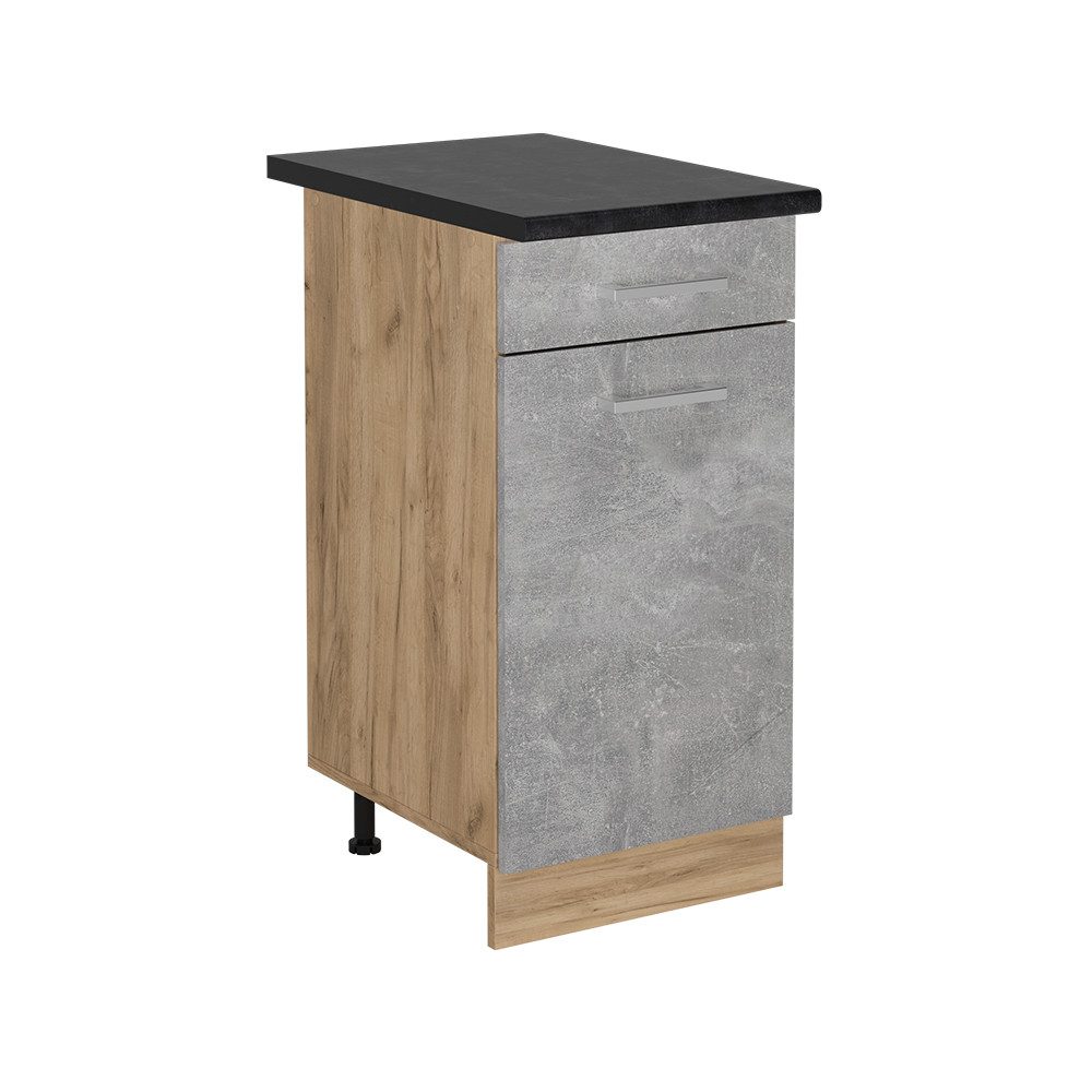 Vicco Unterschrank R-Line, Beton/Goldkraft Eiche, 40 günstig online kaufen