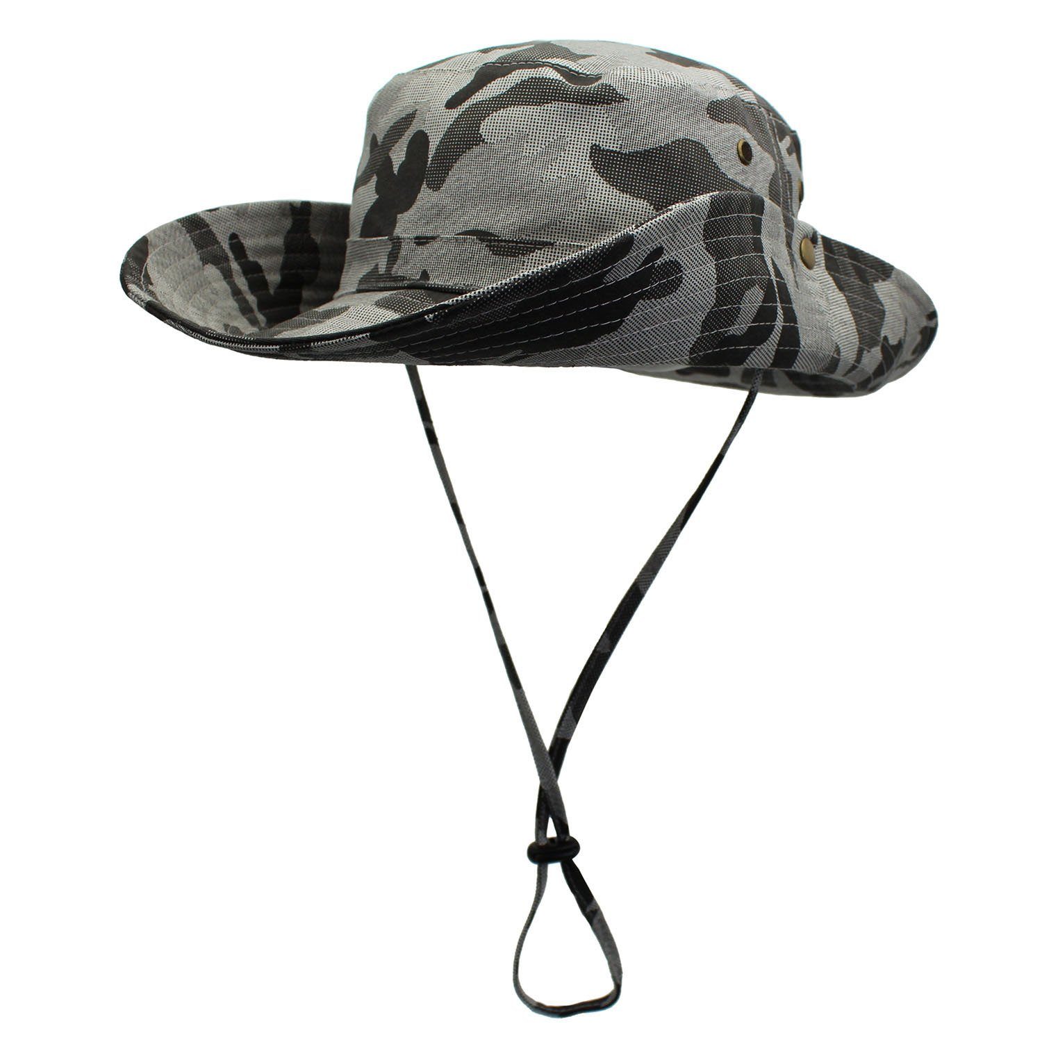 Leway Regenhut »Damen Herren Outdoor Sonnenschutz Bucket Hat Bucket Hat  Reine Baumwolle Zwei Möglichkeiten, Camouflage zu tragen«