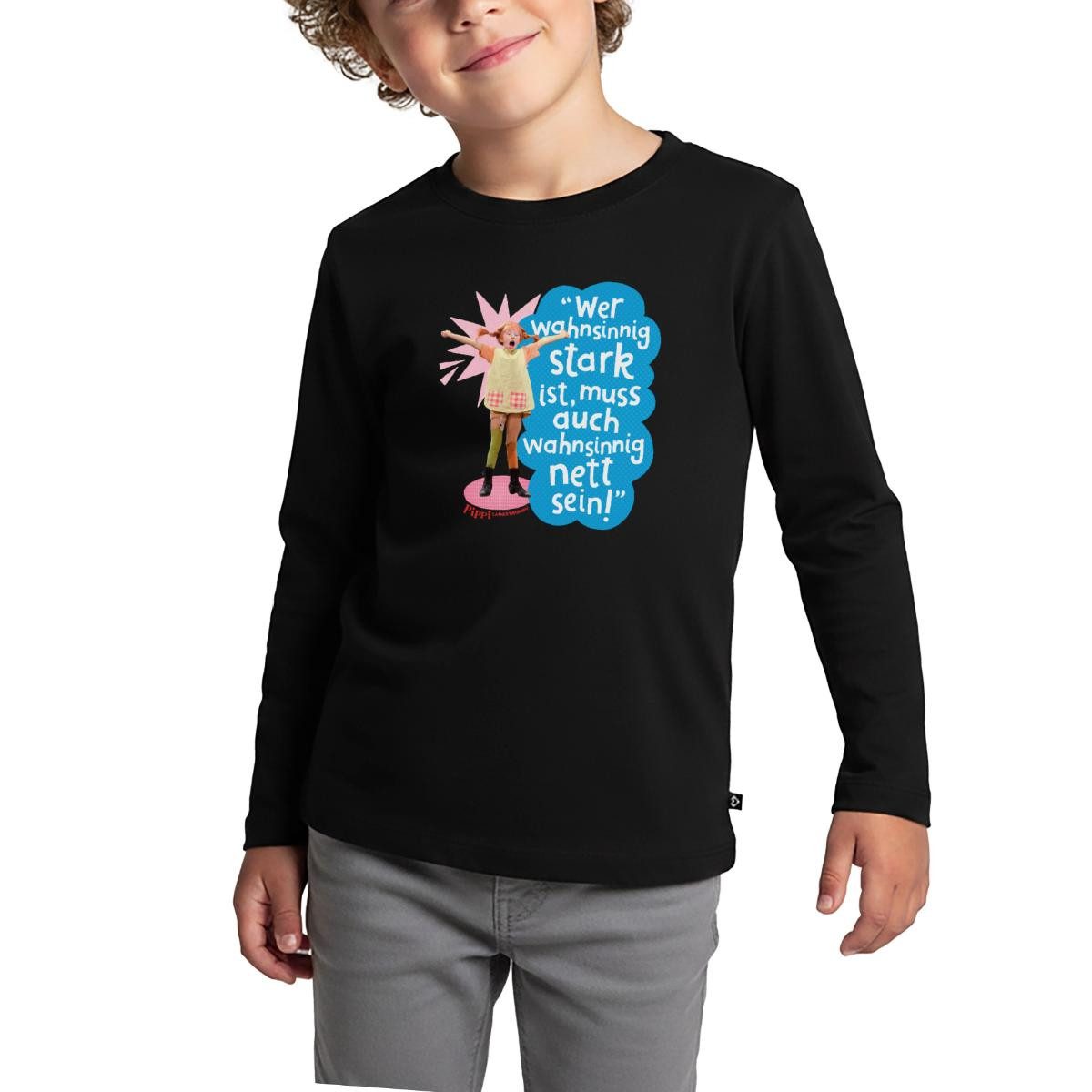 Spreadshirt T-Shirt Pippi Langstrumpf Mit Spruch Kinder Premium Langarmshirt (1-tlg)