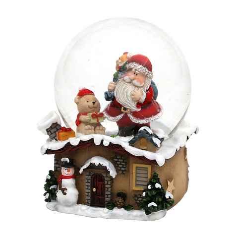 Dekohelden24 Schneekugel Schneekugel mit Weihnachtsmann, Motiv über Dropdown-Menü wählbar.